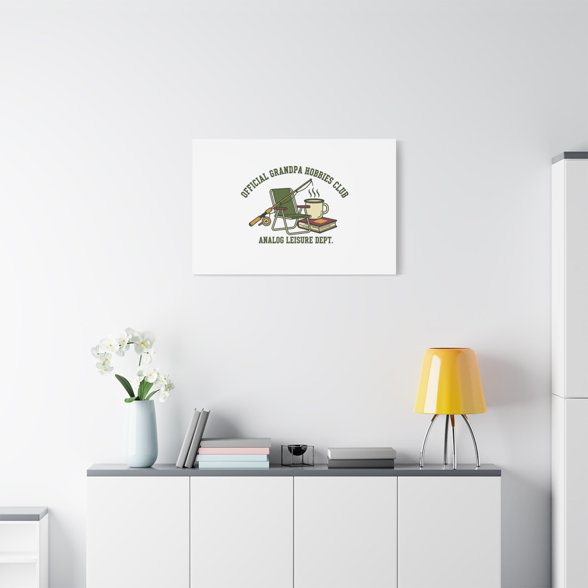 Analog Leisure Dept. Fishing Graphic Canvas | Grandpa Core, Retro Wildlife