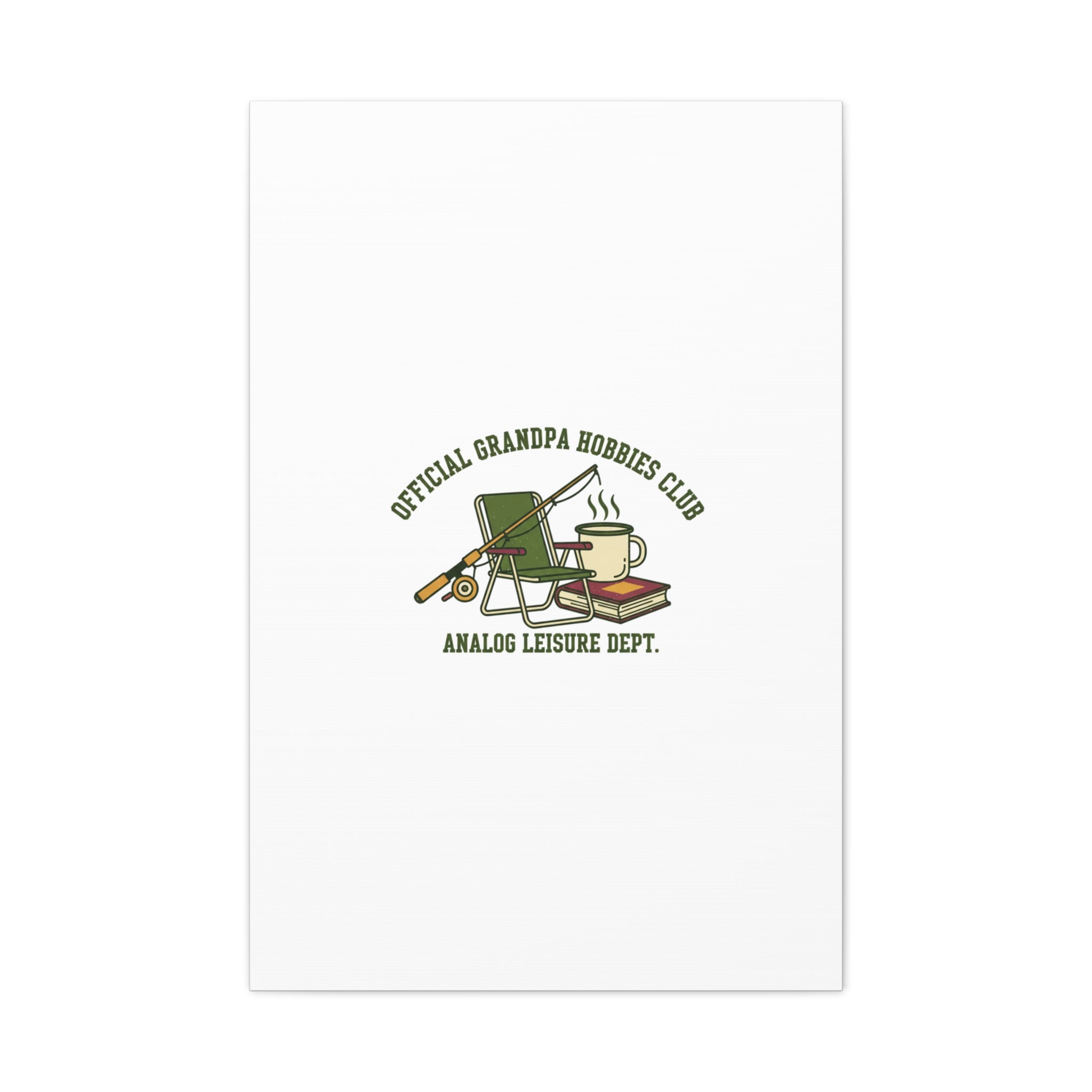 Analog Leisure Dept. Fishing Graphic Canvas | Grandpa Core, Retro Wildlife