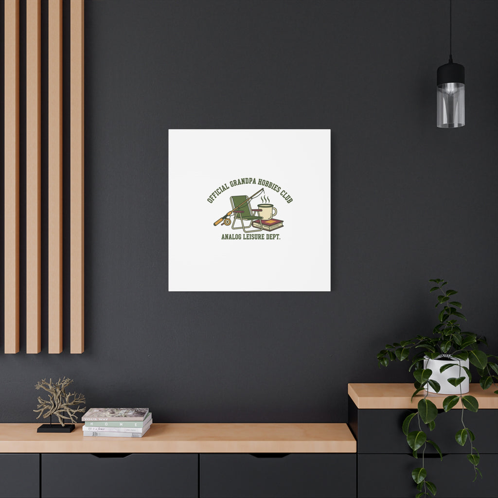 Analog Leisure Dept. Fishing Graphic Canvas | Grandpa Core, Retro Wildlife
