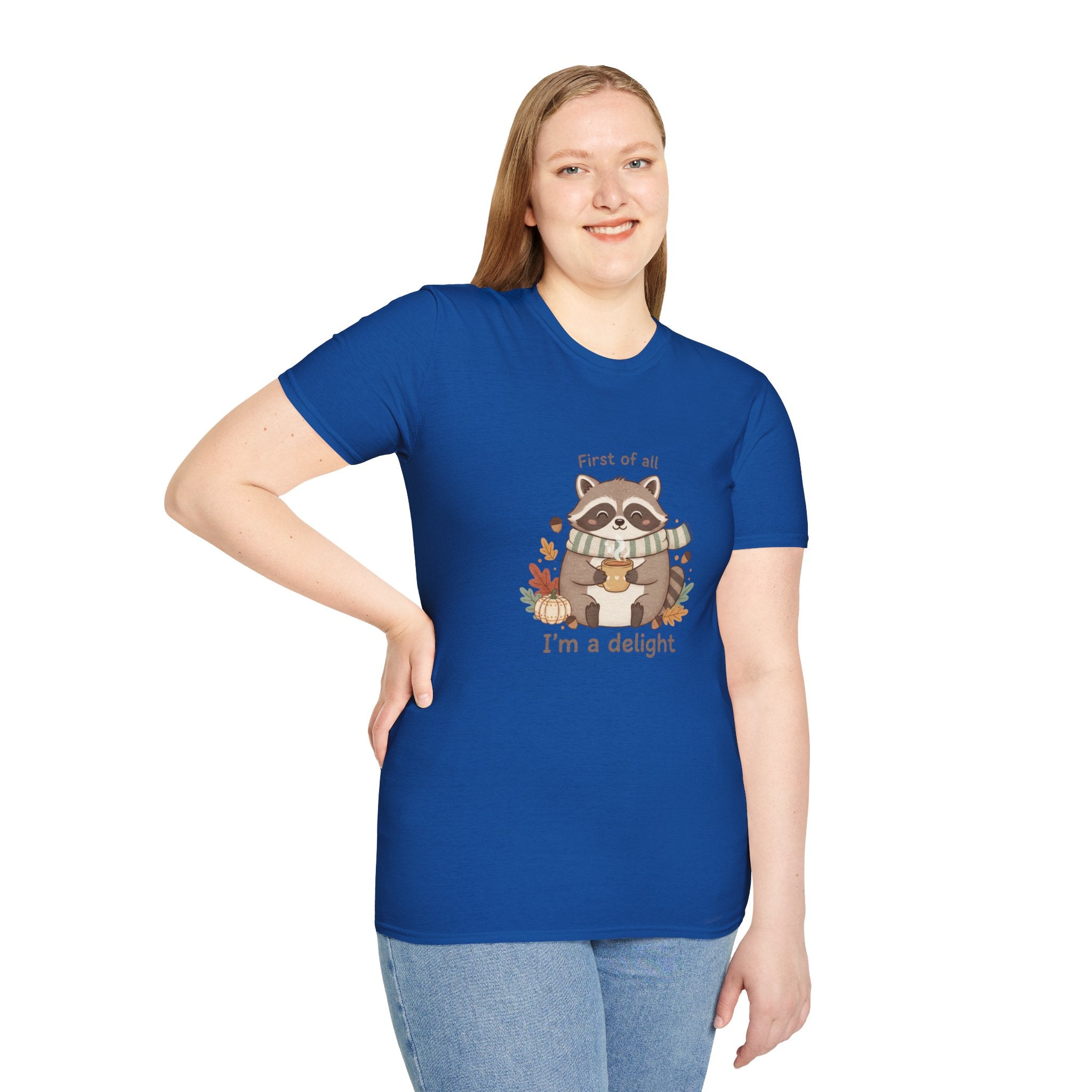 Cozy Raccoon Autumn Shirt | I'm a delight tee