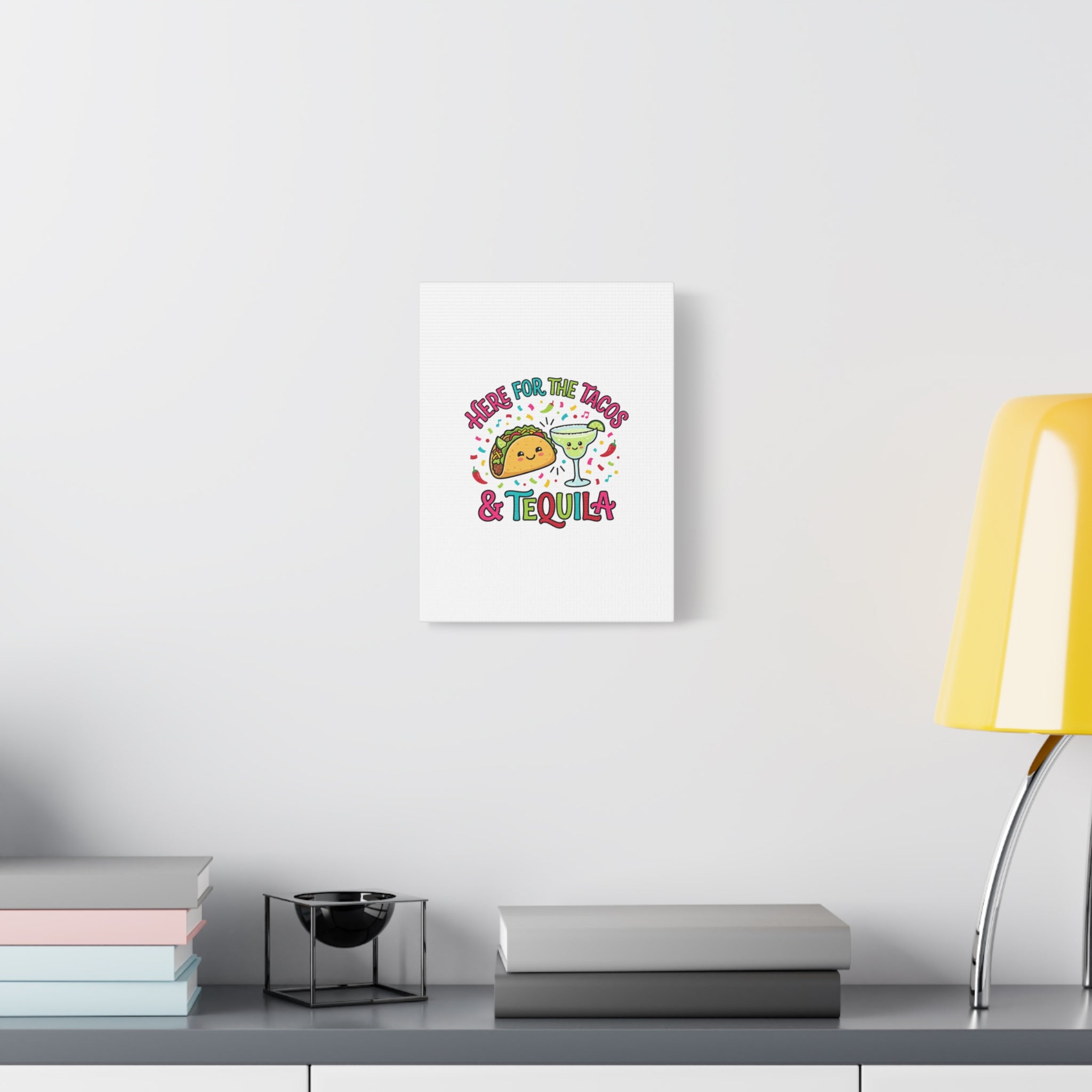 Here for the Tacos & Tequila Canvas | Cinco de Mayo fiesta decor