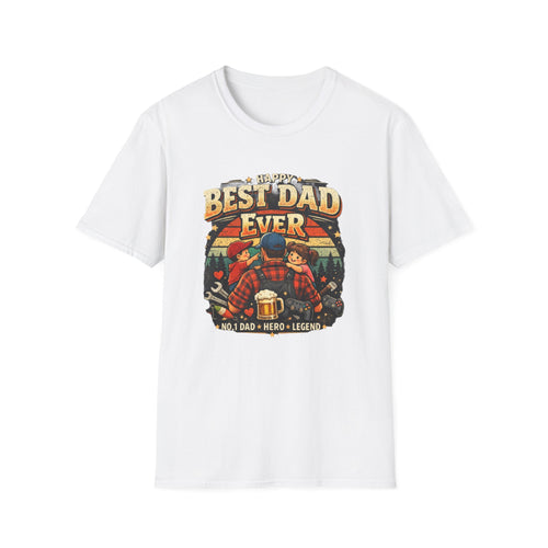 Best Dad Ever T-Shirt – Vintage Father’s Day Gift Tee (Dad, Hero, Legend)