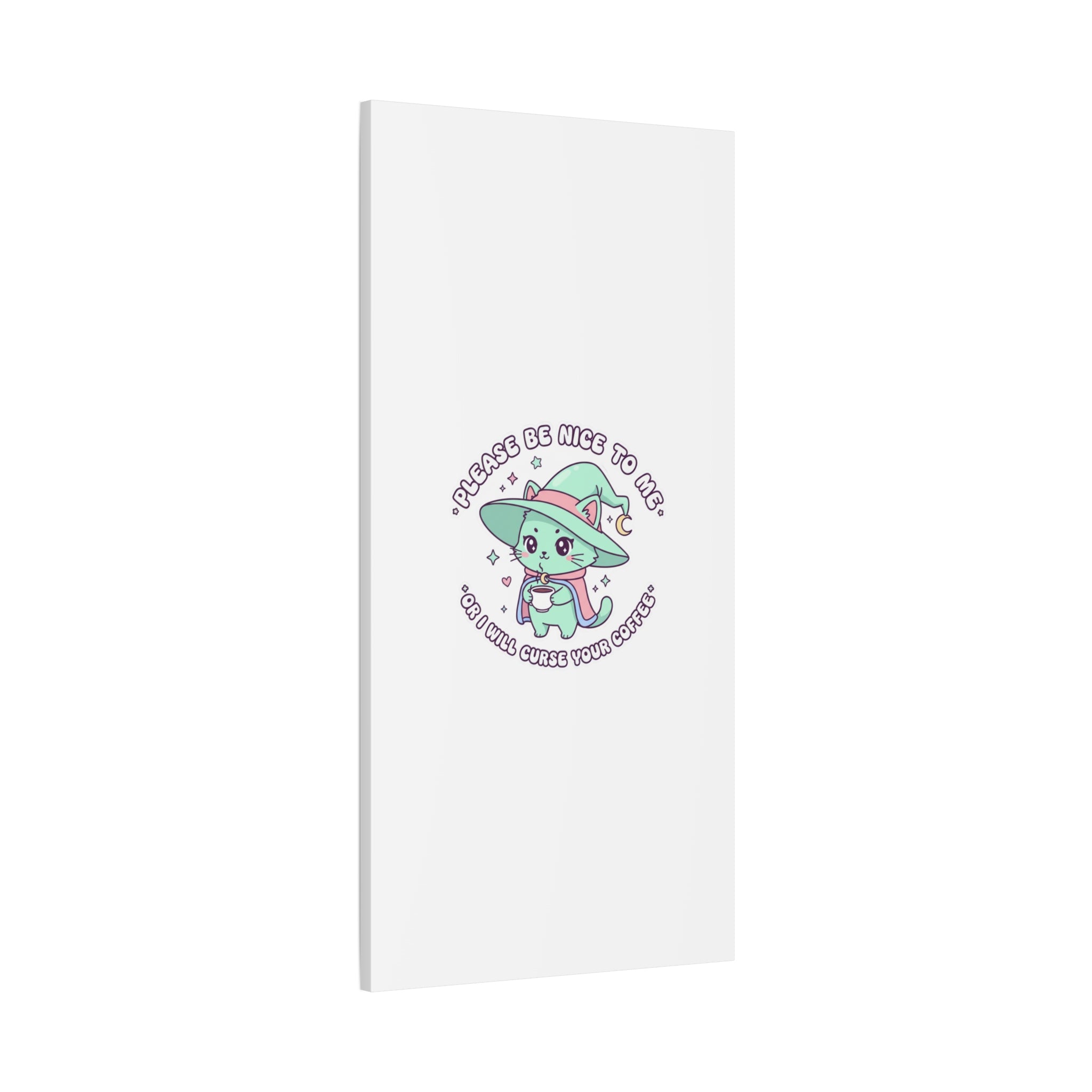 Please Be Nice To Me Canvas | Soft Threat kawaii menacing art