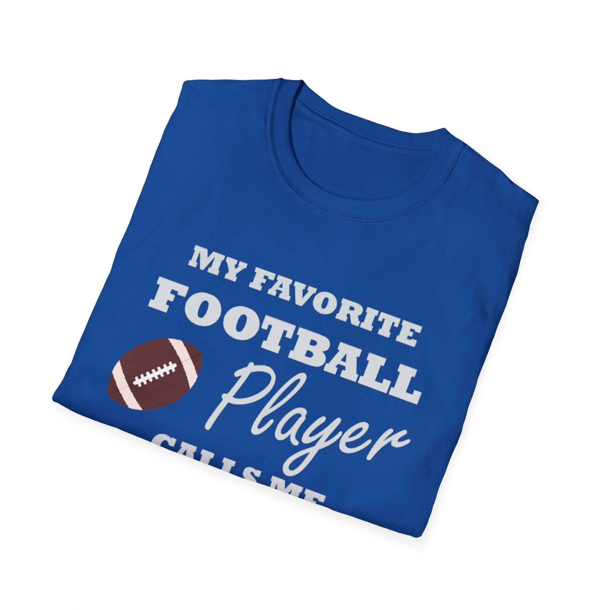 My Favorite Football Player Calls Me Mema T-Shirt — Grandma Football Mom Gift