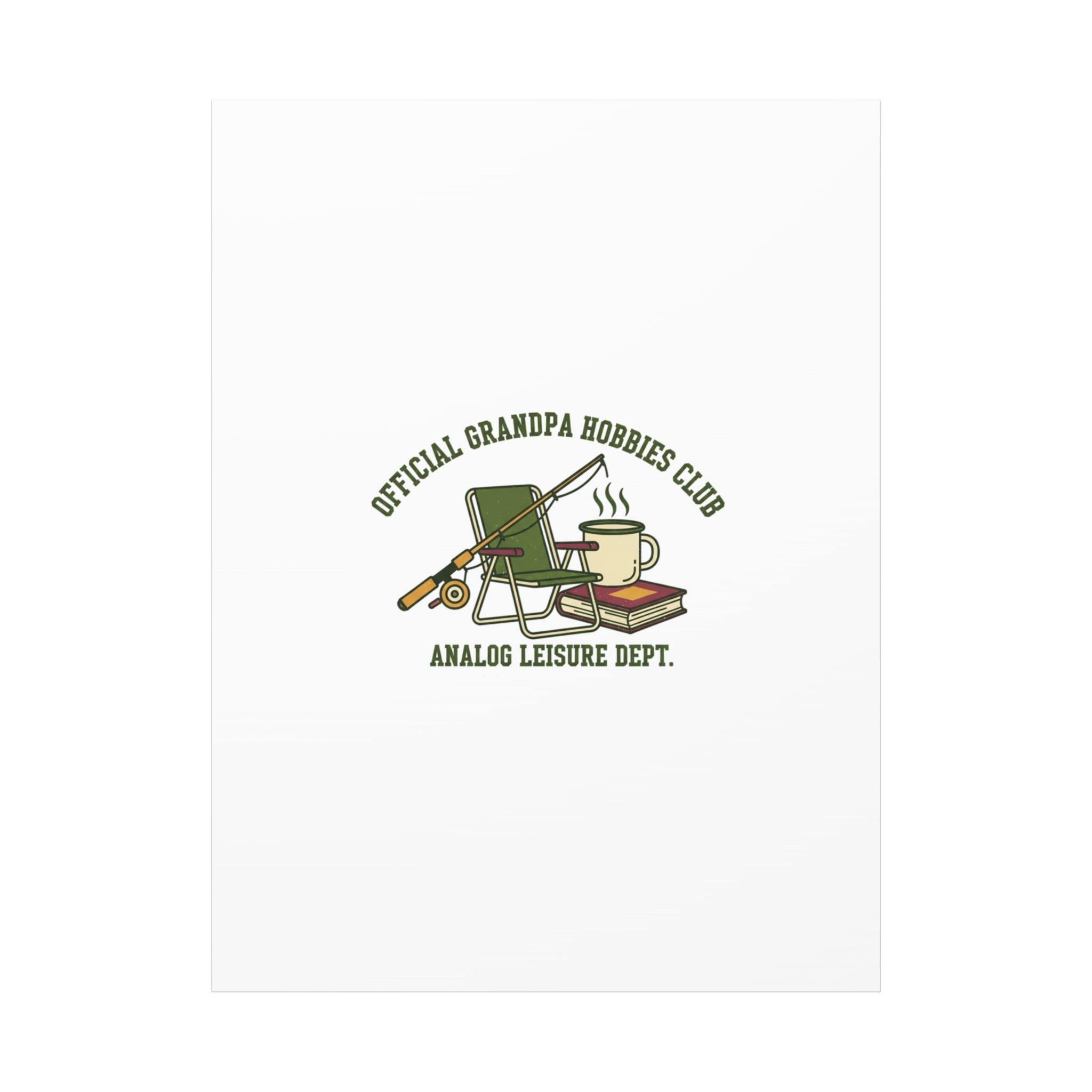 Analog Leisure Dept. Fishing Graphic Canvas | Grandpa Core, Retro Wildlife