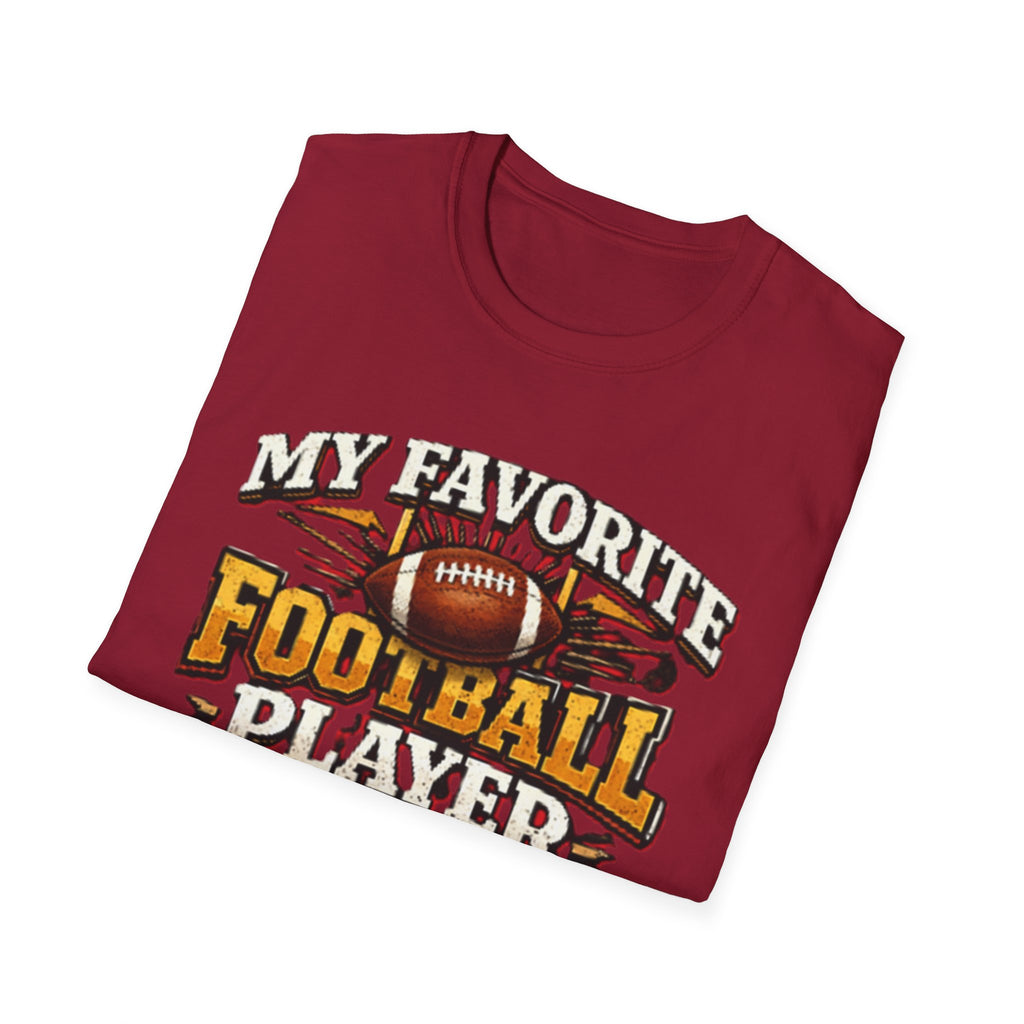 Mema Football Player T‑Shirt — "My Favorite Football Player Calls Me Mema" Fan Tee