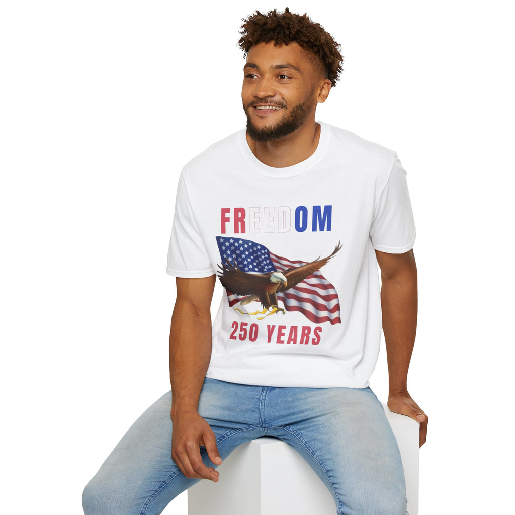 Freedom Eagle 250 Years T-Shirt | American Flag Patriotic Tee