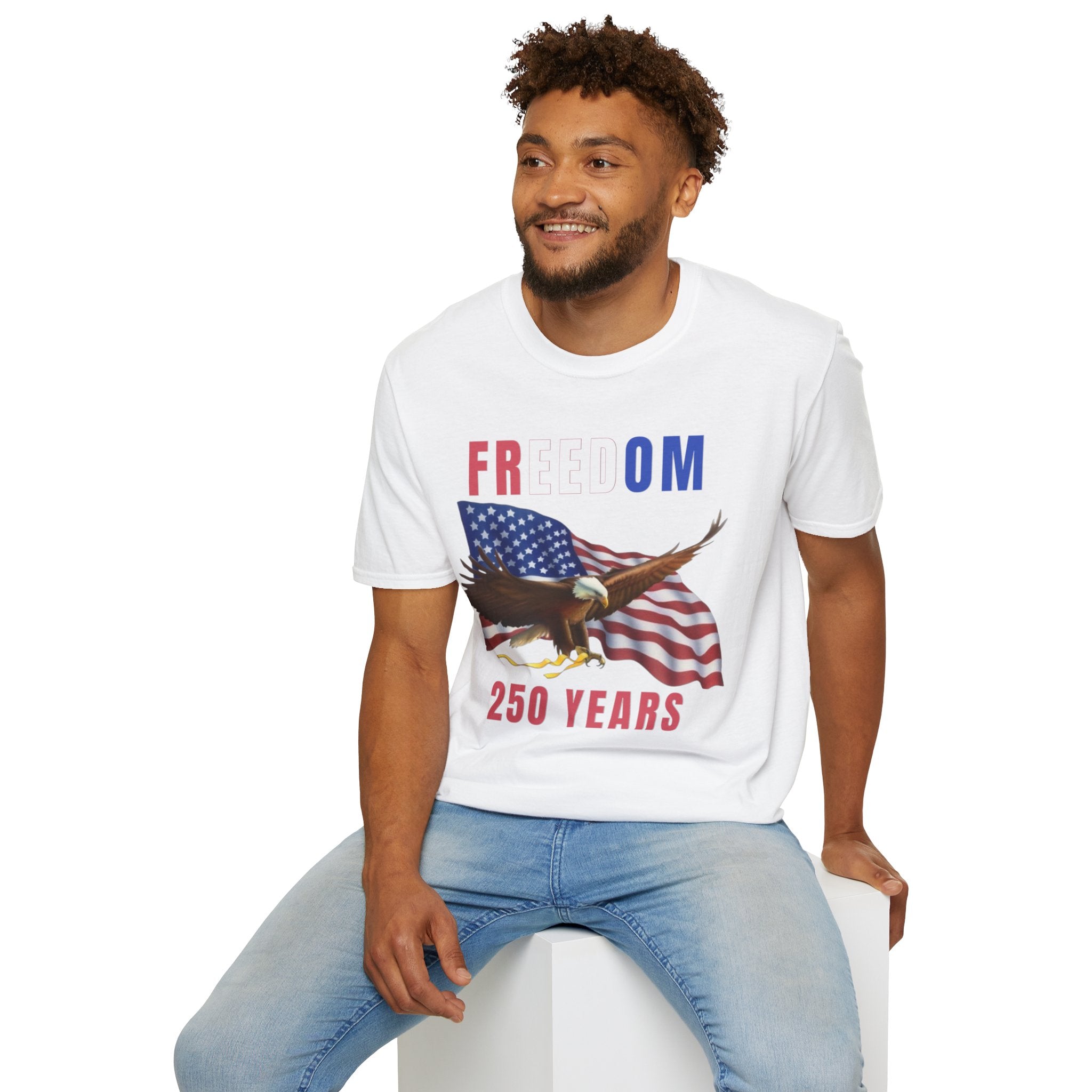 Freedom Eagle 250 Years T-Shirt | American Flag Patriotic Tee