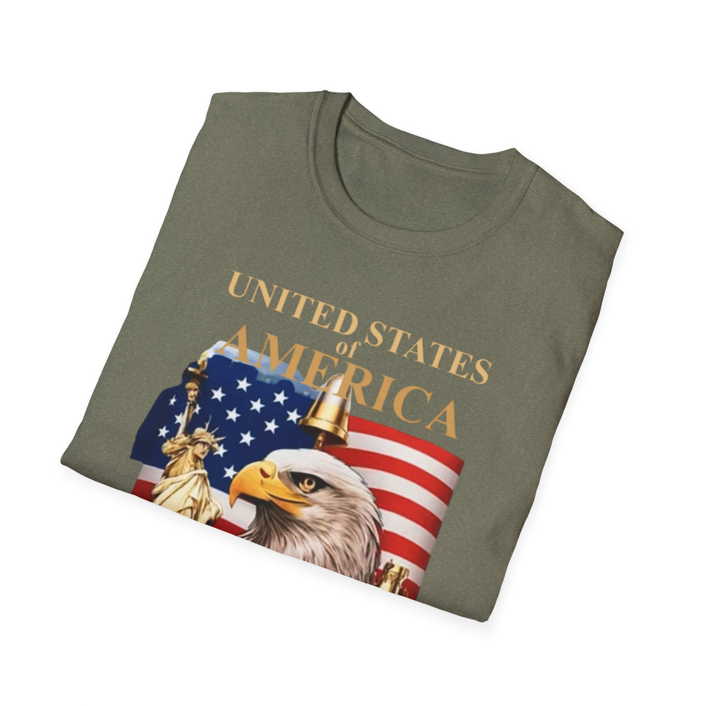 America 250th Anniversary T-Shirt – Bald Eagle, Flag & Liberty Icons (1776–2026)