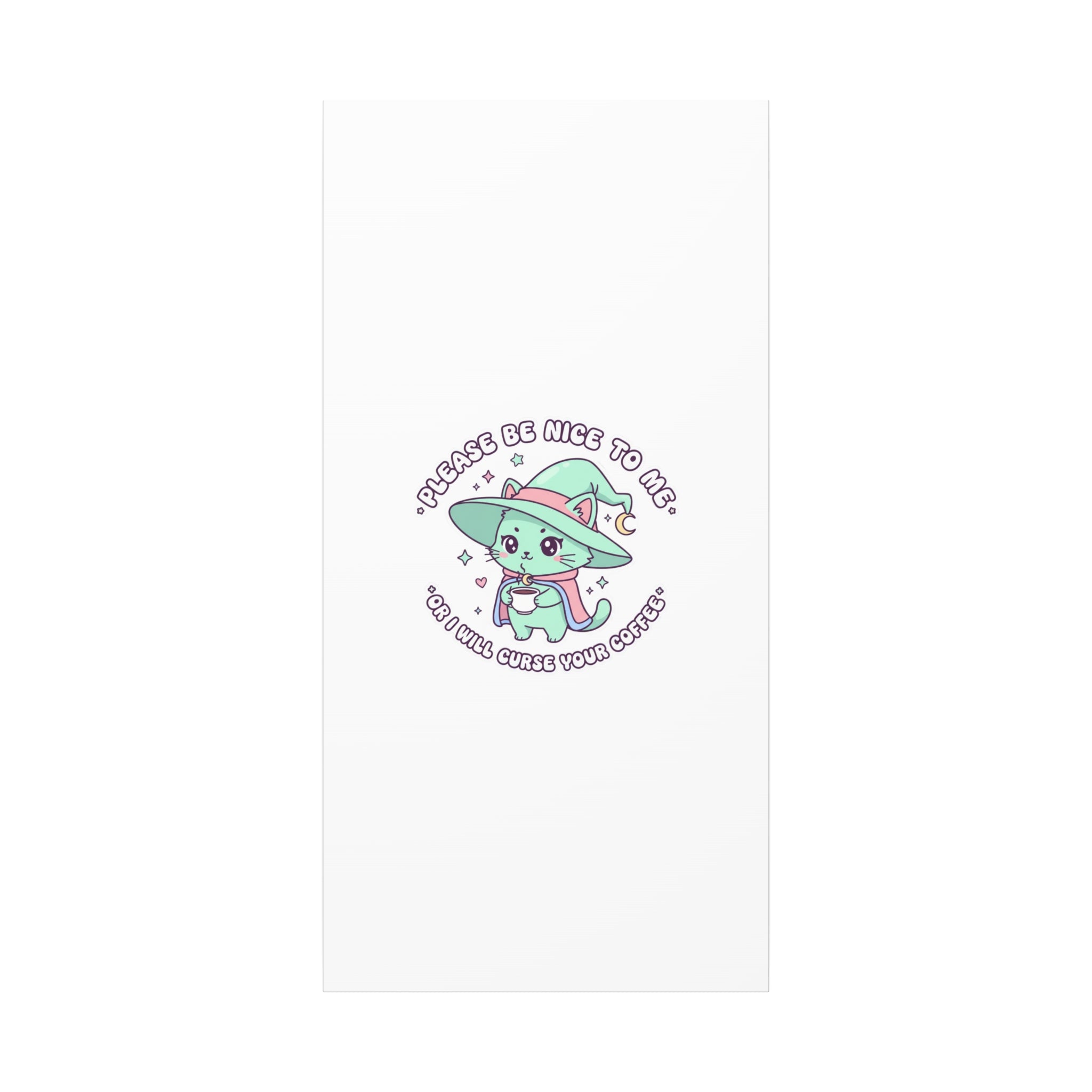 Please Be Nice To Me Canvas | Soft Threat kawaii menacing art