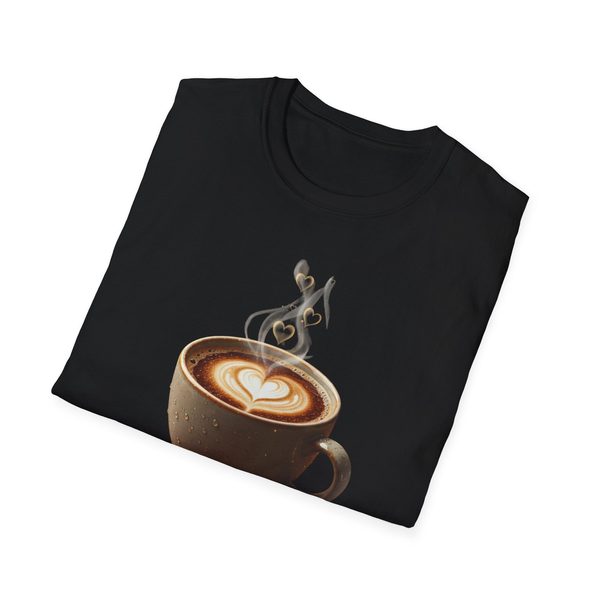 Coffee Lover T-Shirt — Latte Art Cup Graphic Tee