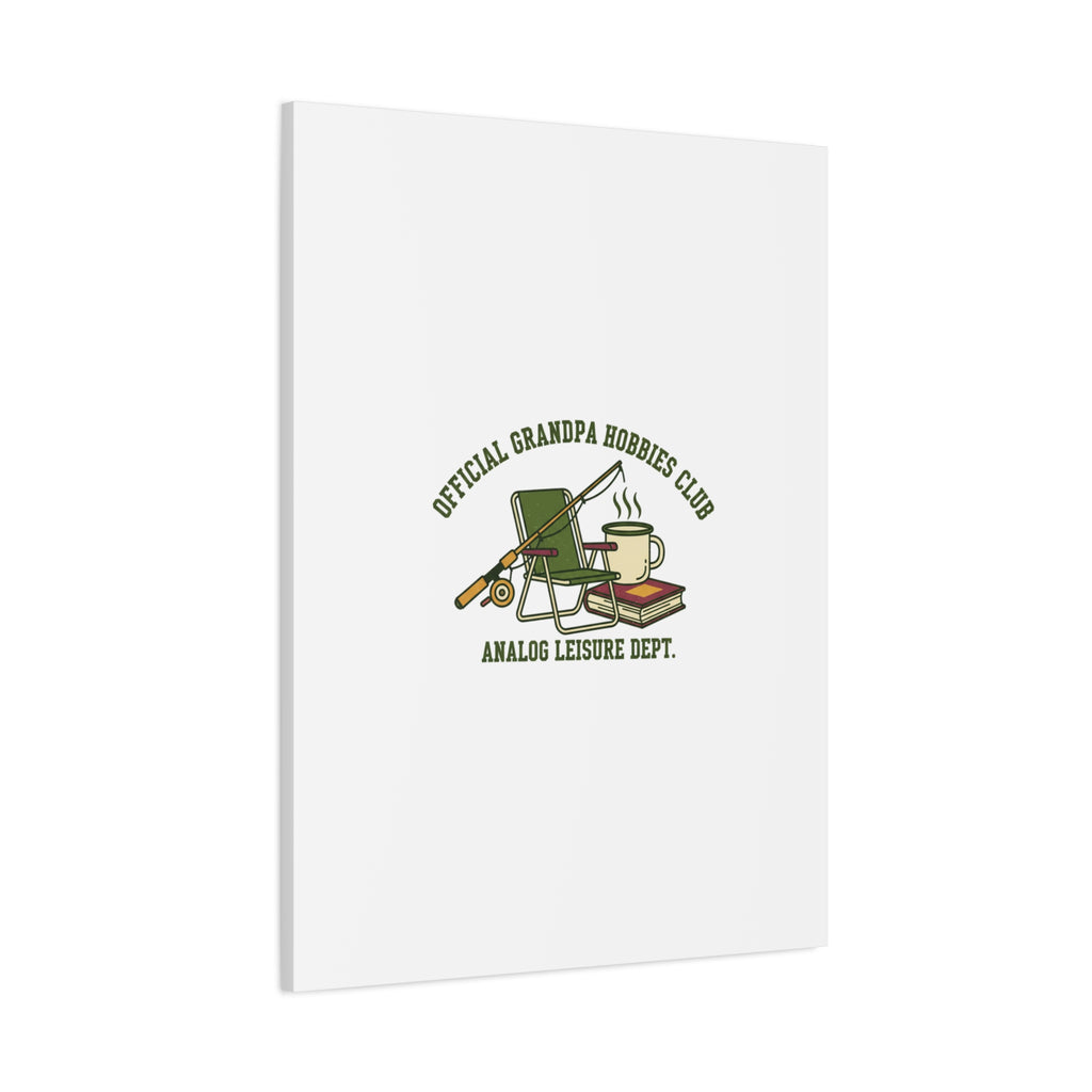 Analog Leisure Dept. Fishing Graphic Canvas | Grandpa Core, Retro Wildlife