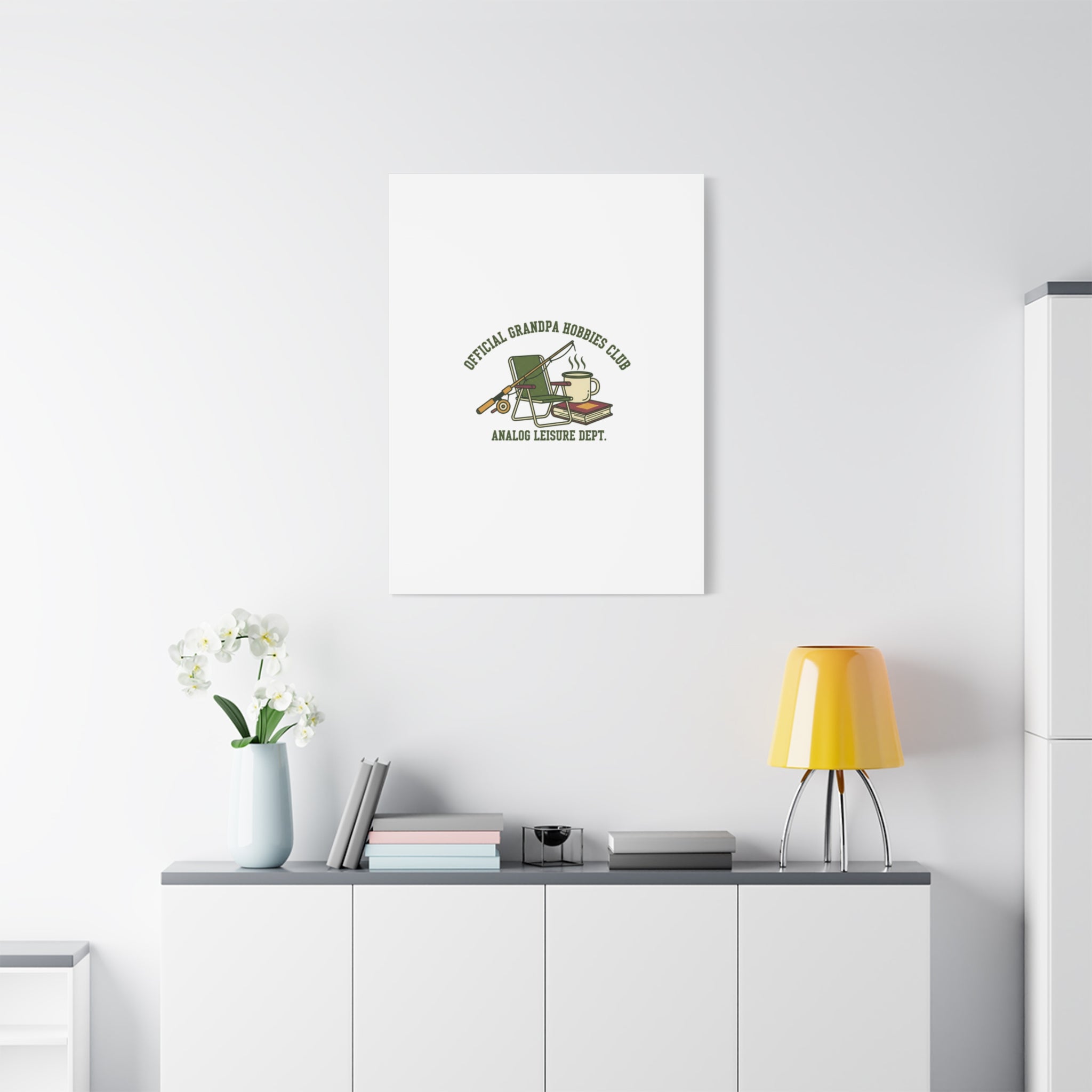 Analog Leisure Dept. Fishing Graphic Canvas | Grandpa Core, Retro Wildlife