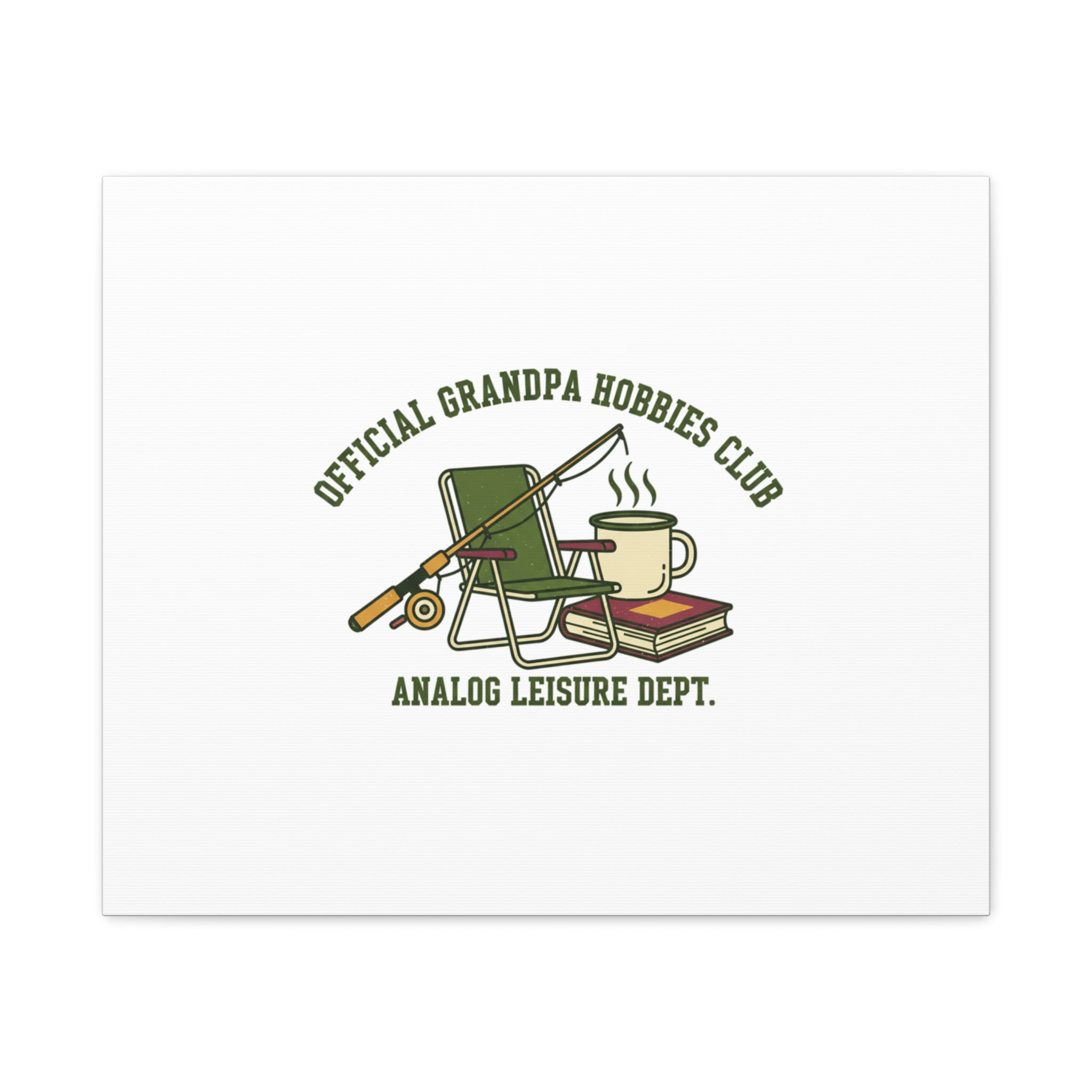 Analog Leisure Dept. Fishing Graphic Canvas | Grandpa Core, Retro Wildlife