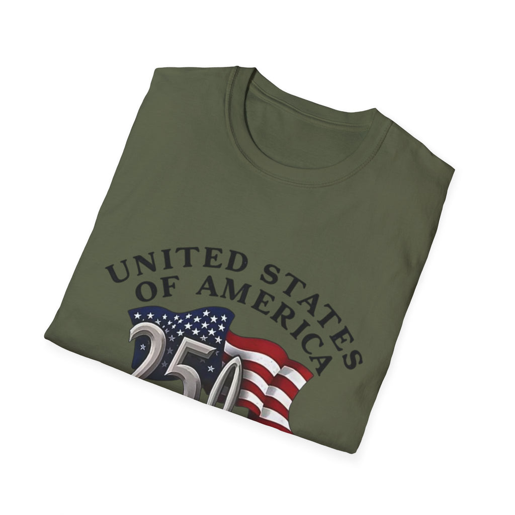 250th Anniversary T-Shirt — United States of America 1776–2026 Flag Tee