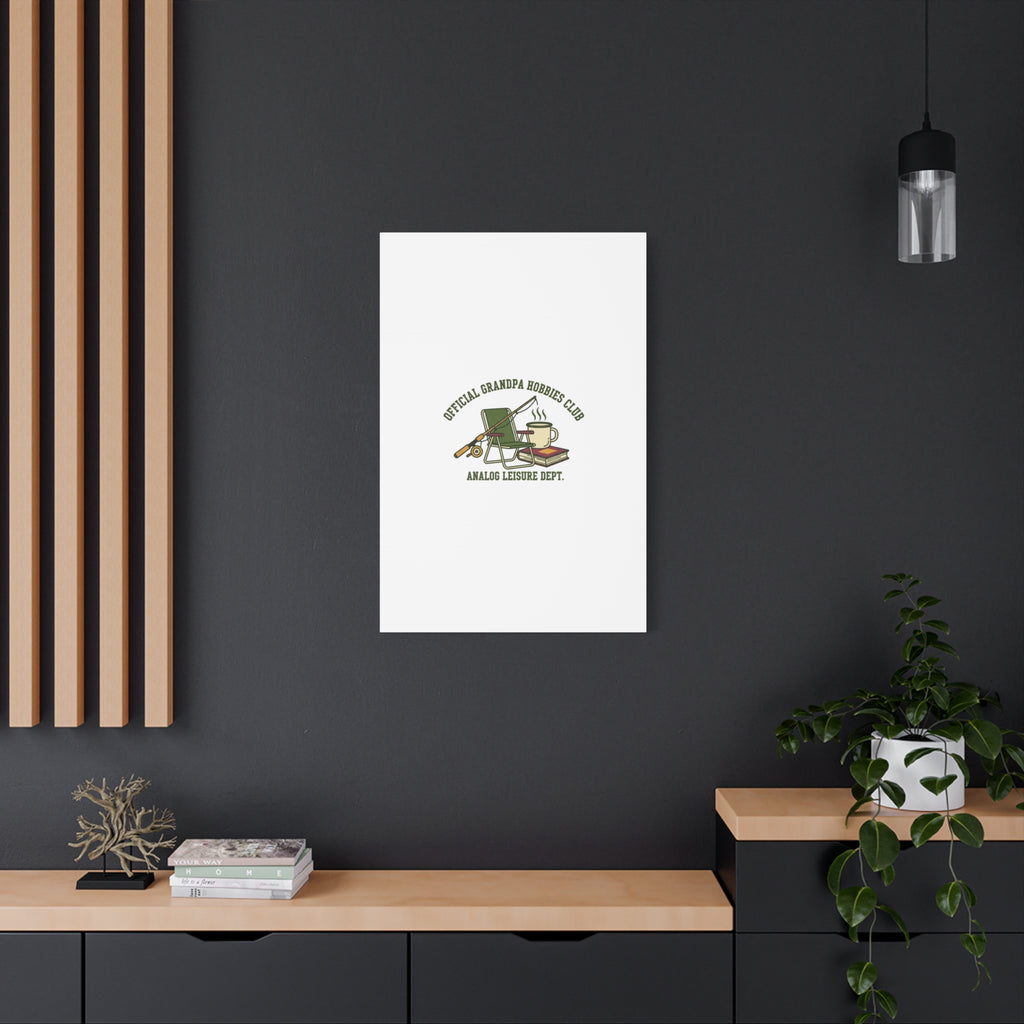 Analog Leisure Dept. Fishing Graphic Canvas | Grandpa Core, Retro Wildlife