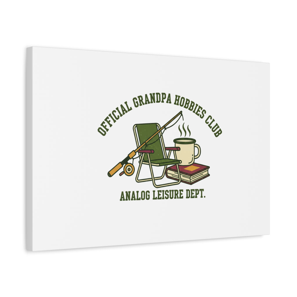 Analog Leisure Dept. Fishing Graphic Canvas | Grandpa Core, Retro Wildlife