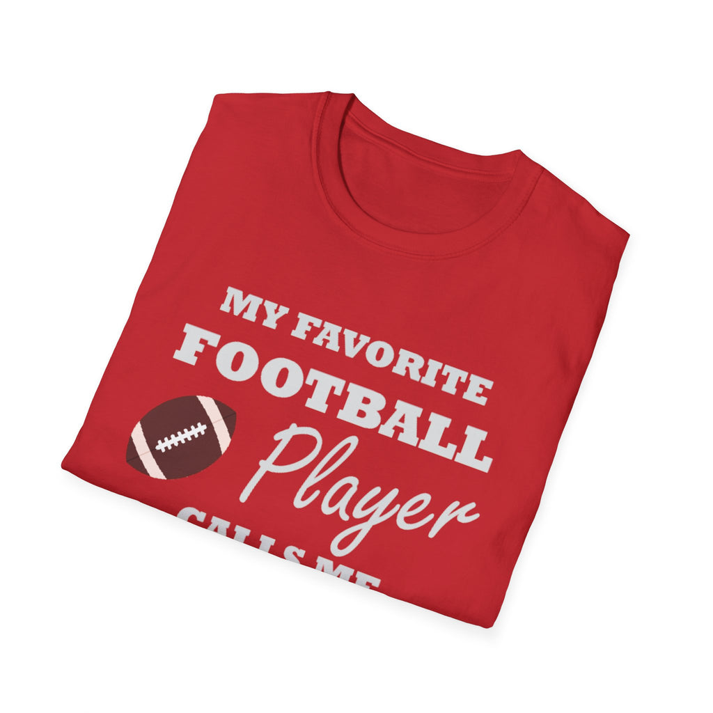 My Favorite Football Player Calls Me Mema T-Shirt — Grandma Football Mom Gift