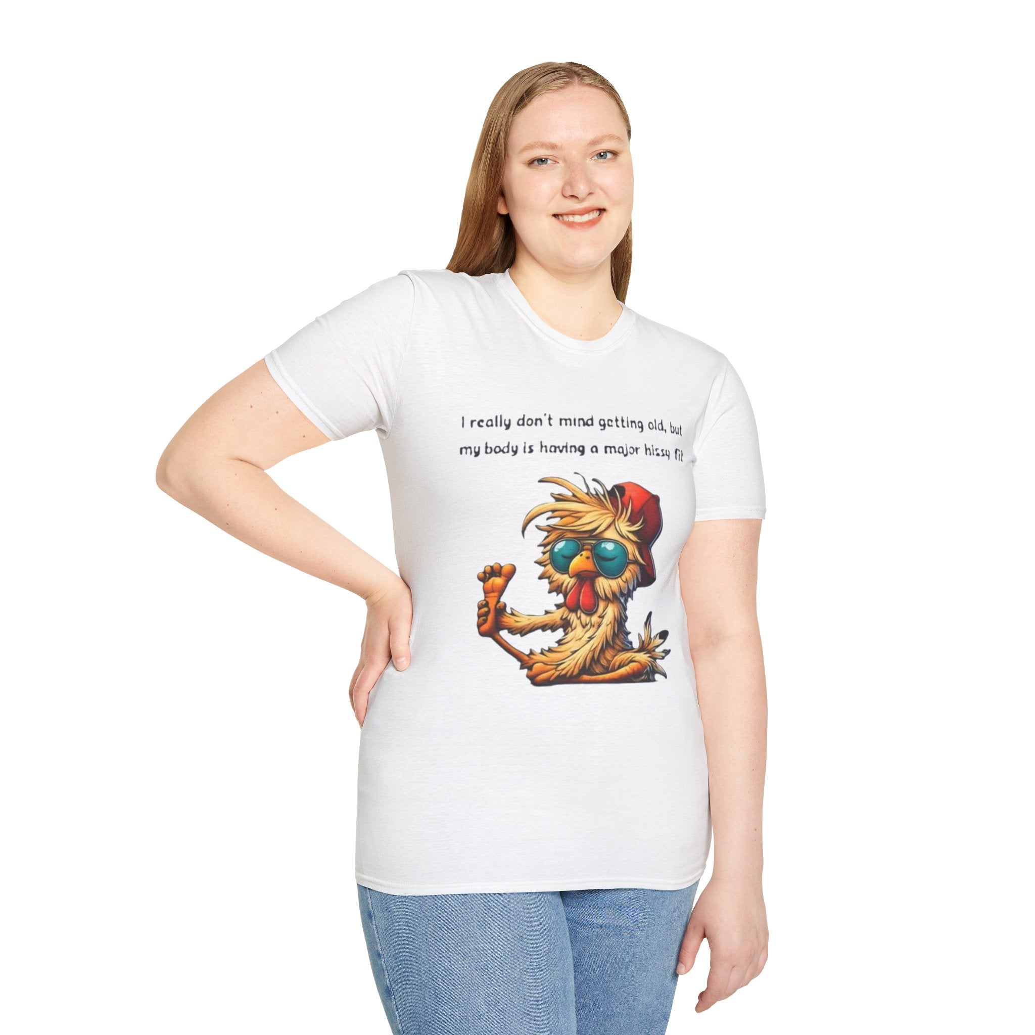 Funny Retirement T-Shirt — "I Really Don't Mind Getting Old, My Body Is Having a Major Hissy Fit"