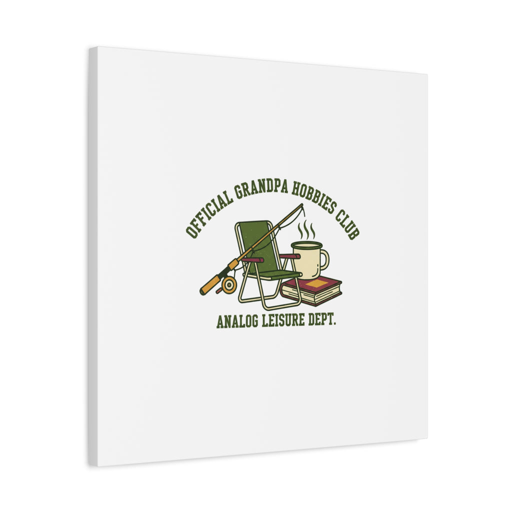 Analog Leisure Dept. Fishing Graphic Canvas | Grandpa Core, Retro Wildlife