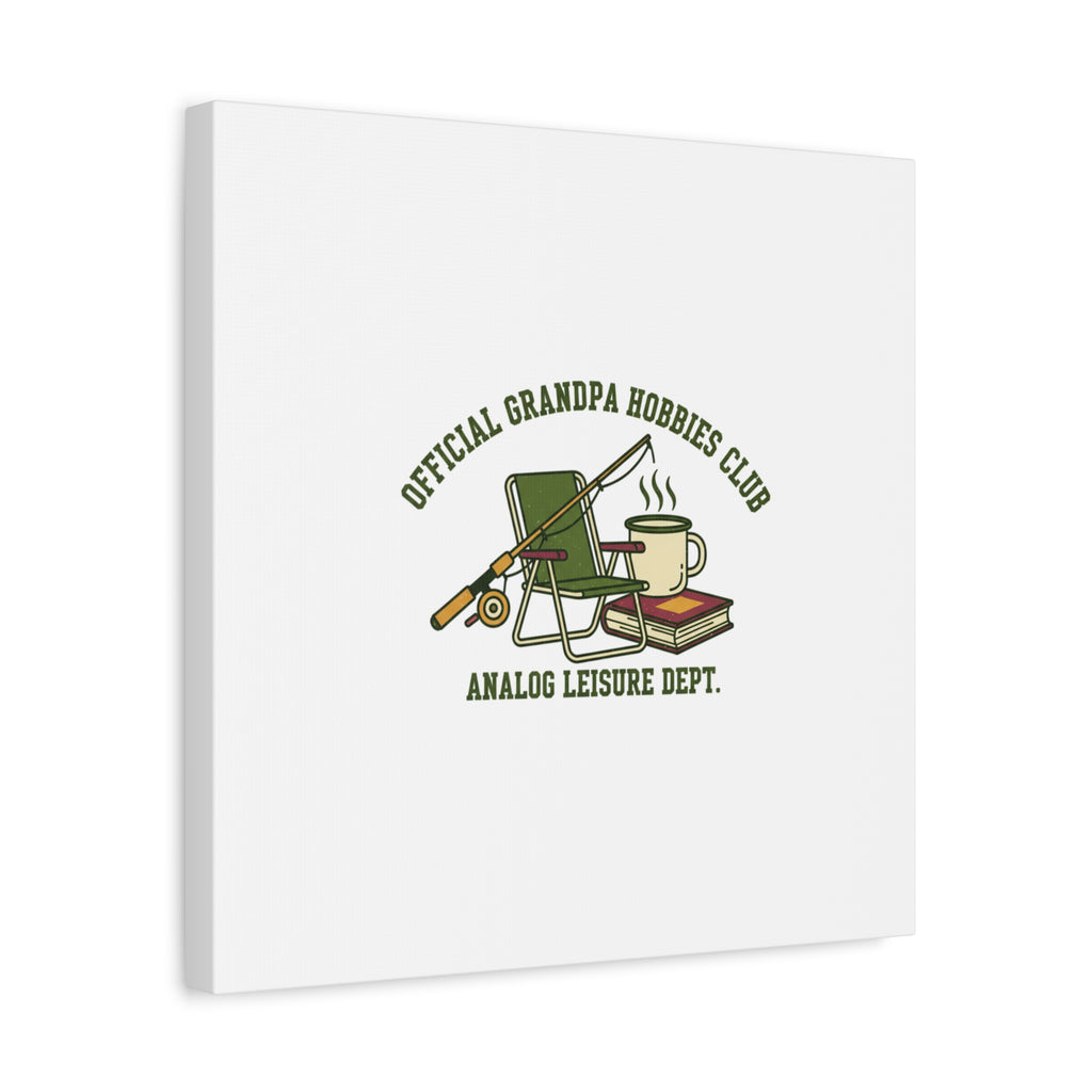 Analog Leisure Dept. Fishing Graphic Canvas | Grandpa Core, Retro Wildlife