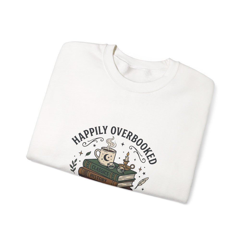 Happily Overbooked 'Book Club of One' Sweatshirt | book lover, cozy reader