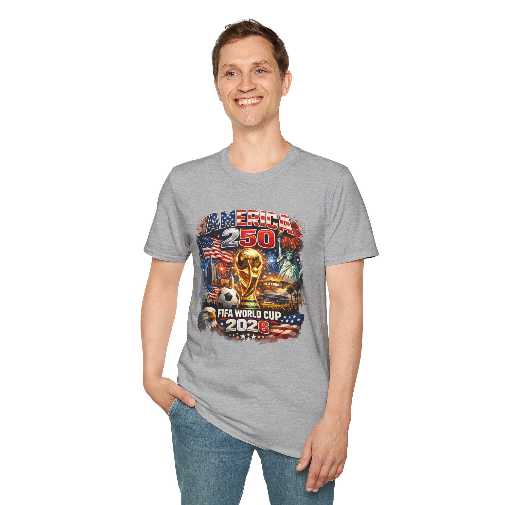 T-Shirt FIFA — America 250 World Cup 2026 Patriotic Soccer Celebration