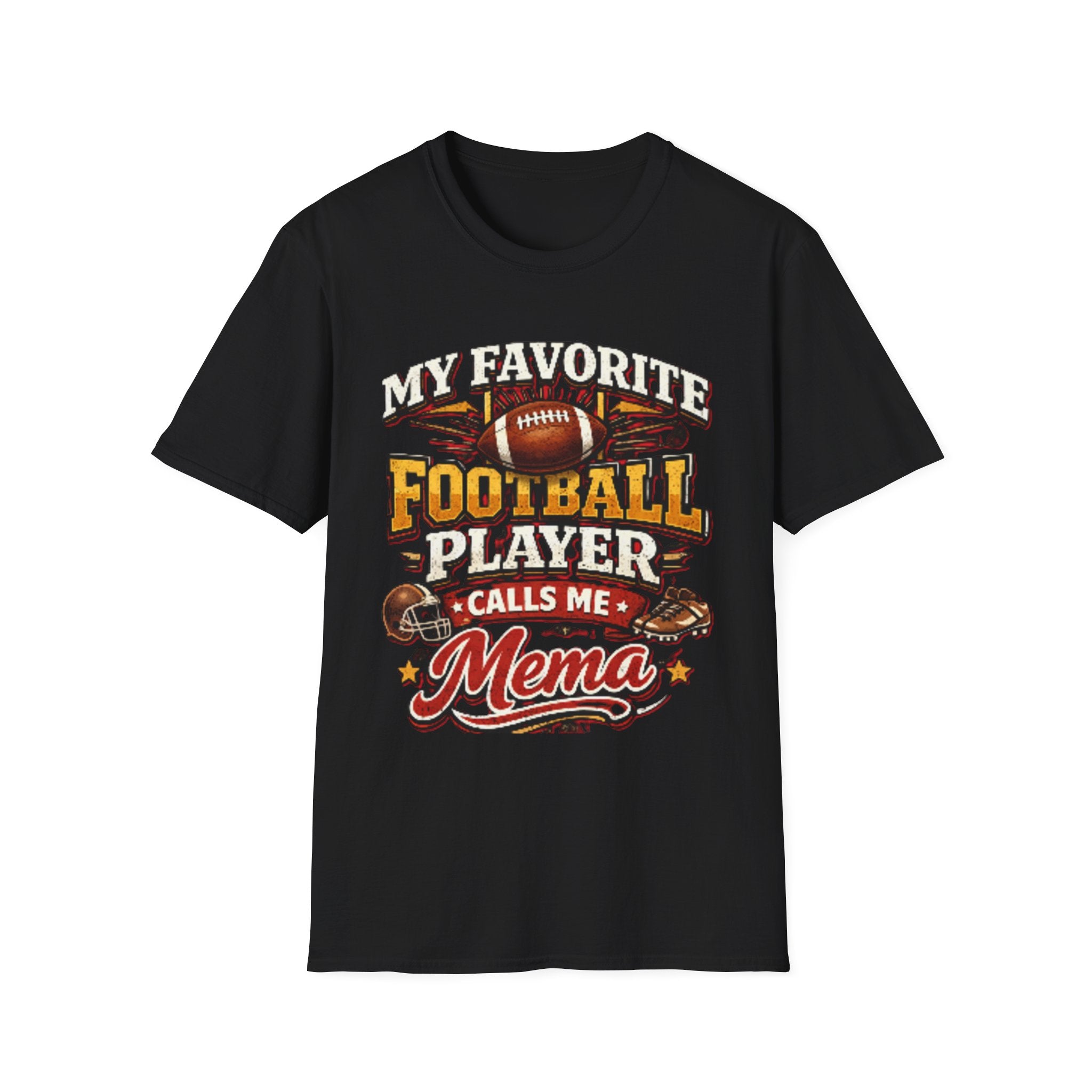 Mema Football Player T‑Shirt — "My Favorite Football Player Calls Me Mema" Fan Tee