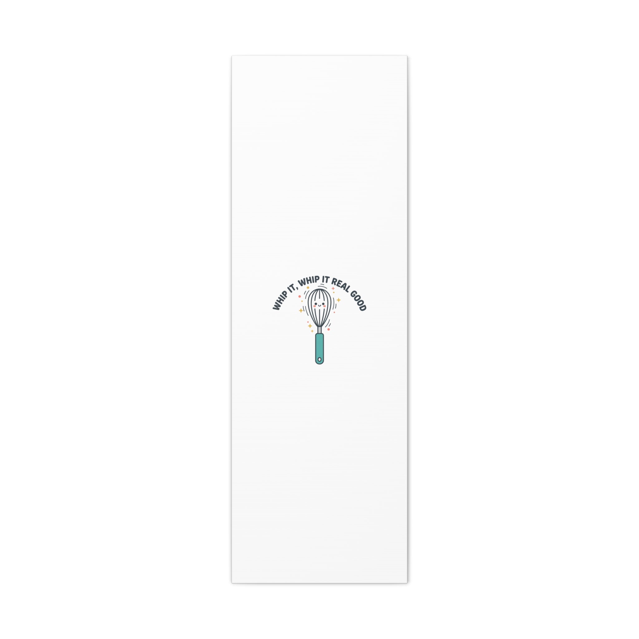 Whip It, Whip It Real Good Canvas | Kitchen Pun Minimalism, Cooking Humor