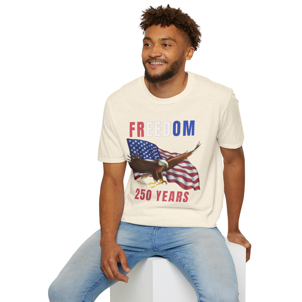Freedom Eagle 250 Years T-Shirt | American Flag Patriotic Tee