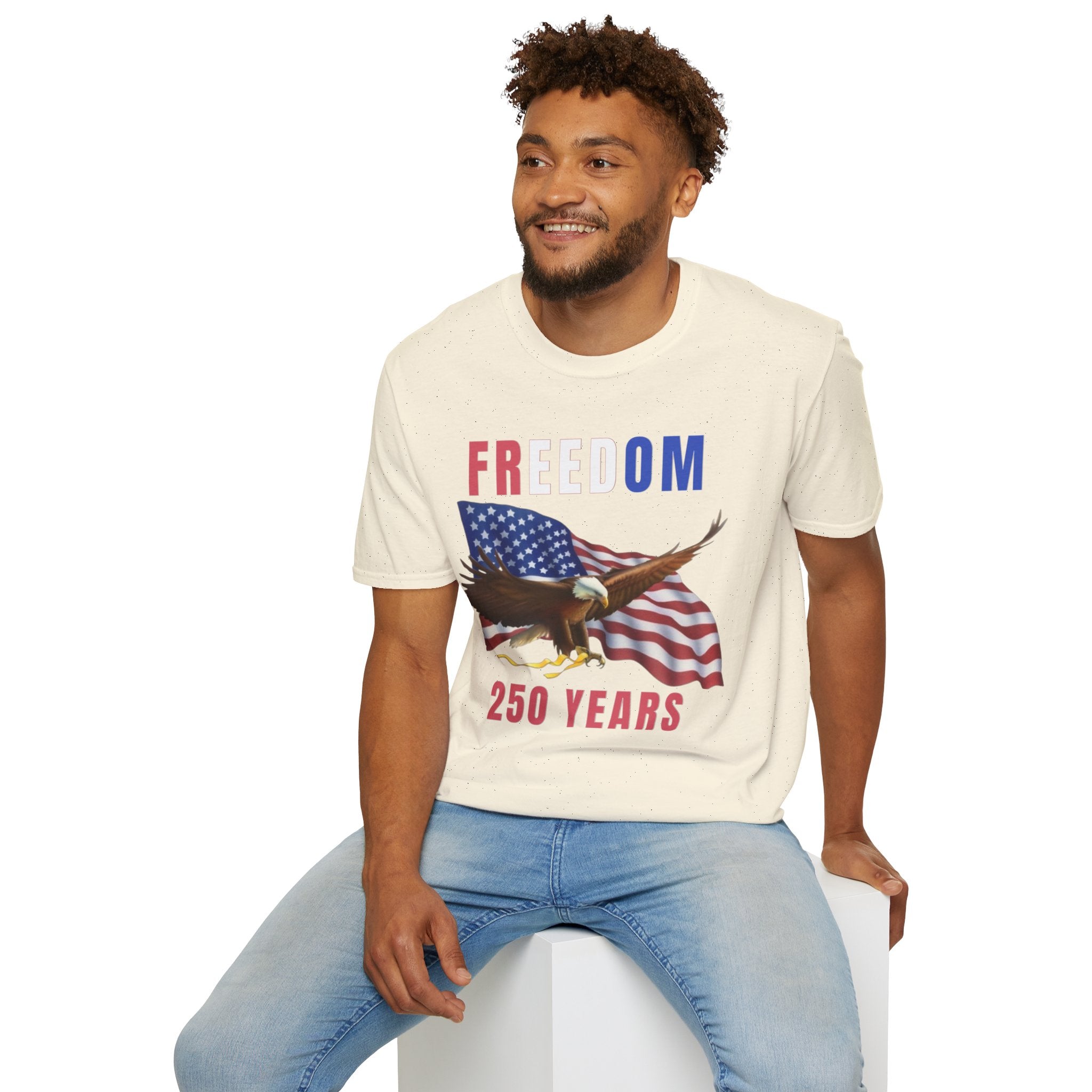 Freedom Eagle 250 Years T-Shirt | American Flag Patriotic Tee