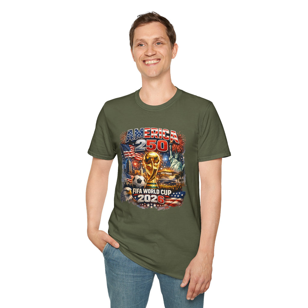 T-Shirt FIFA — America 250 World Cup 2026 Patriotic Soccer Celebration