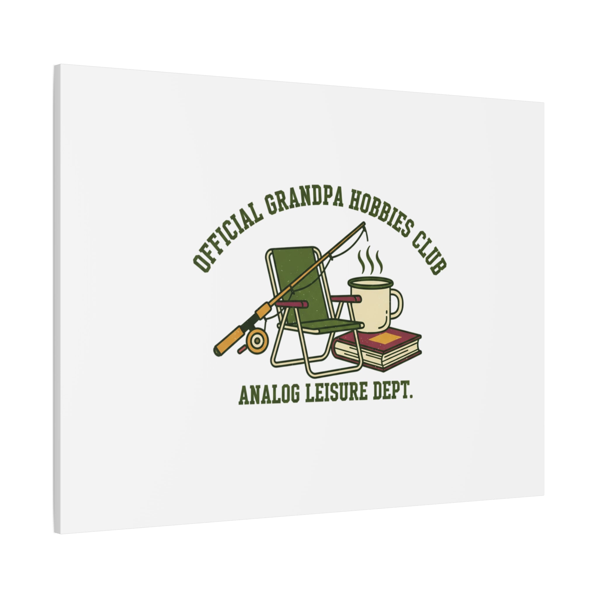 Analog Leisure Dept. Fishing Graphic Canvas | Grandpa Core, Retro Wildlife
