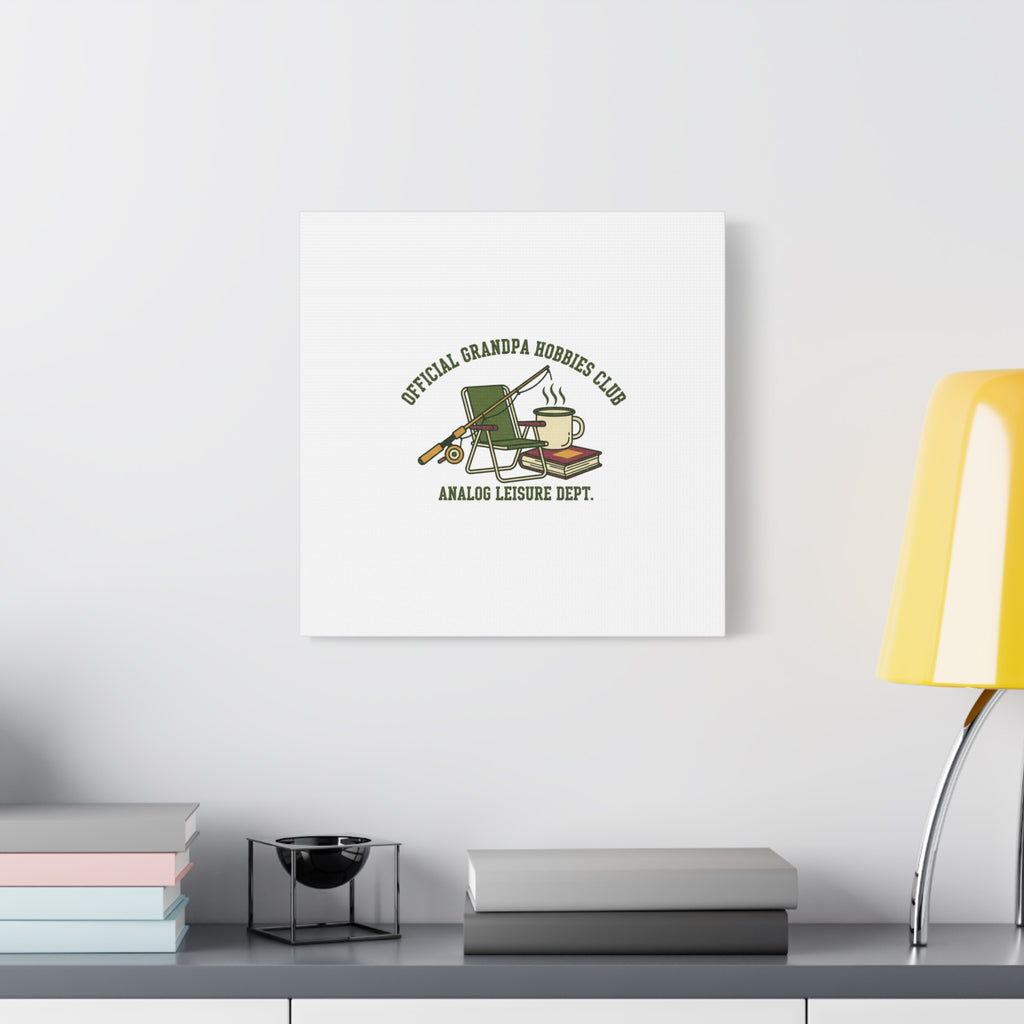 Analog Leisure Dept. Fishing Graphic Canvas | Grandpa Core, Retro Wildlife