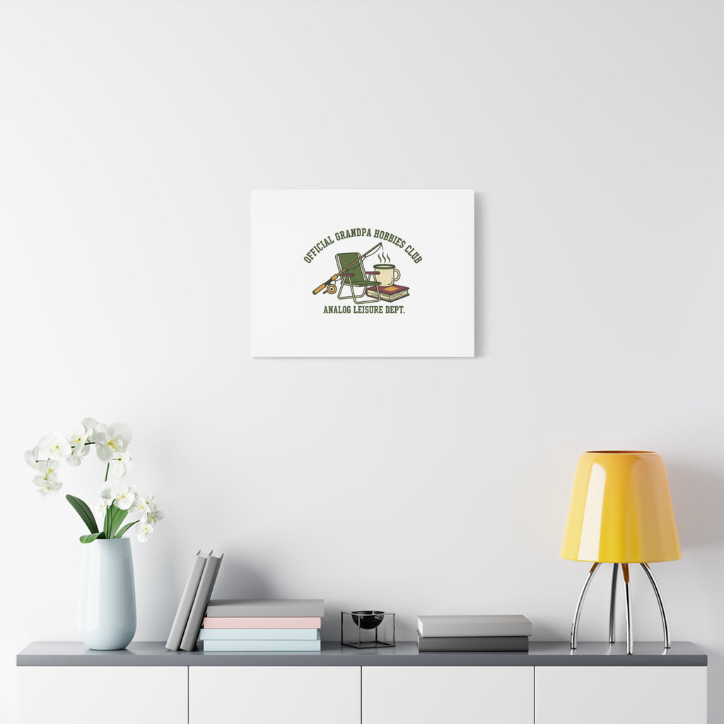 Analog Leisure Dept. Fishing Graphic Canvas | Grandpa Core, Retro Wildlife