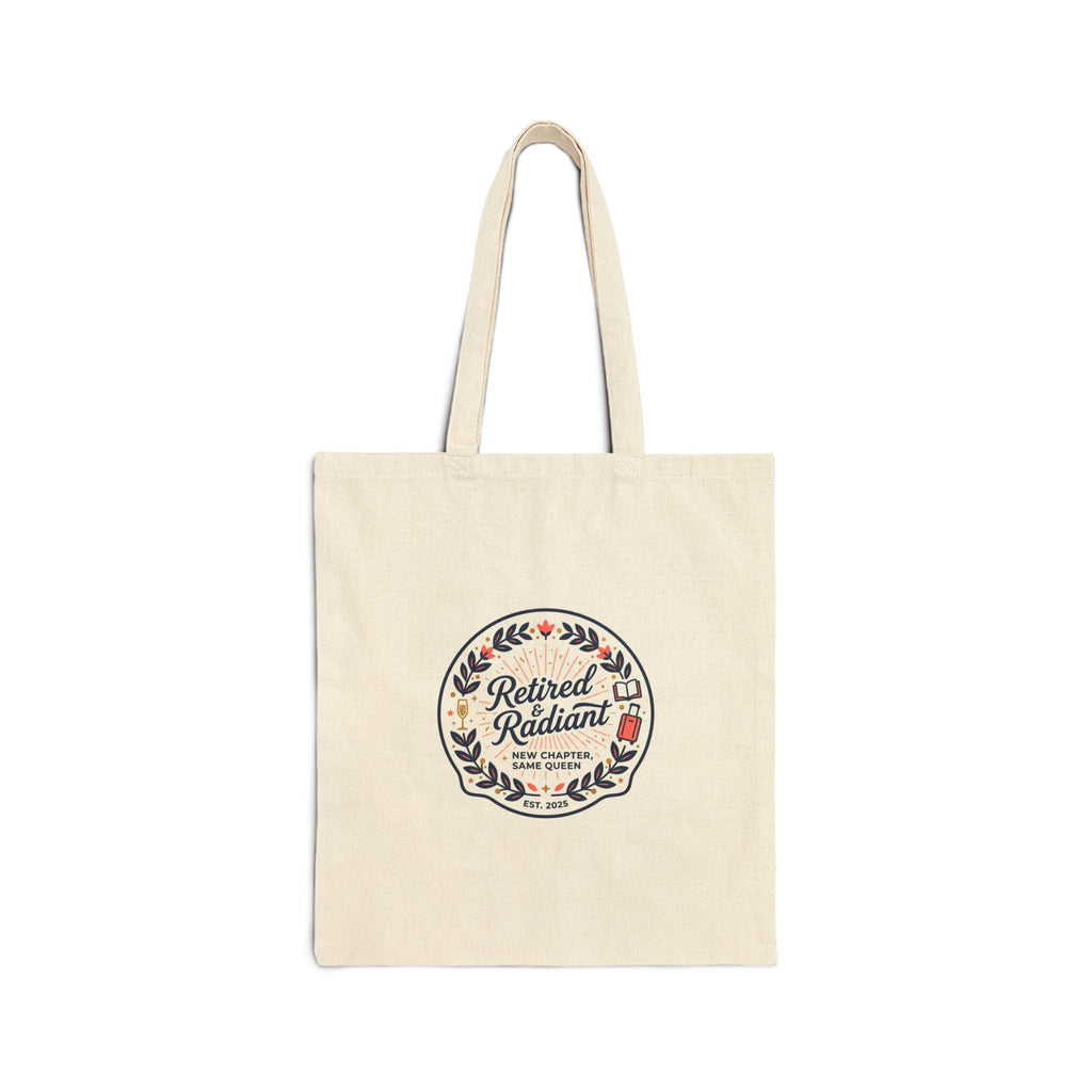 Retired & Radiant Tote, retirement gifts, personalized retirement gifts