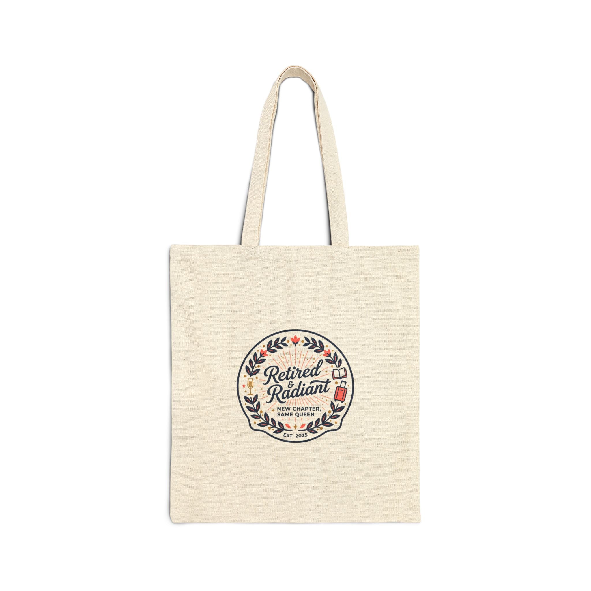 Retired & Radiant Tote, retirement gifts, personalized retirement gifts