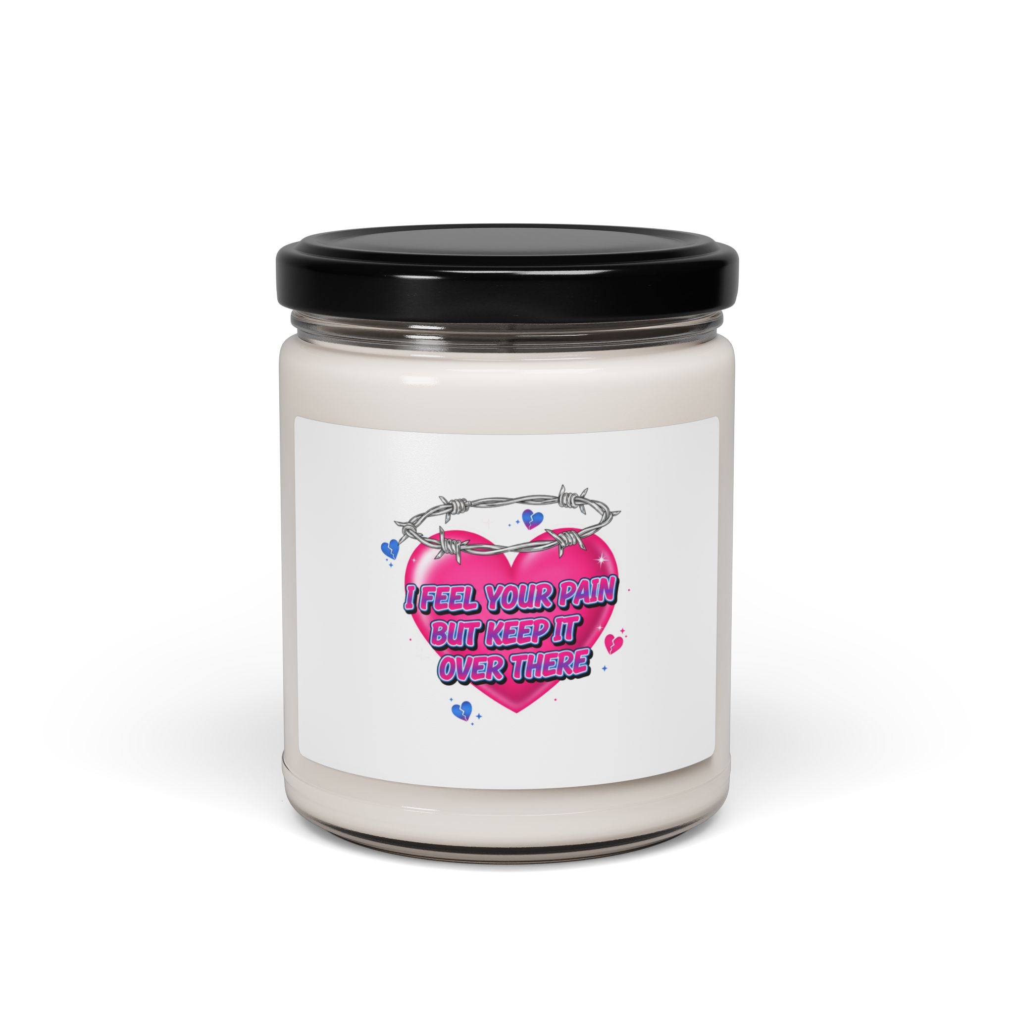 Snarky Neon Heart Candle | Soy Candle, Airbrush Y2K Cherub Style