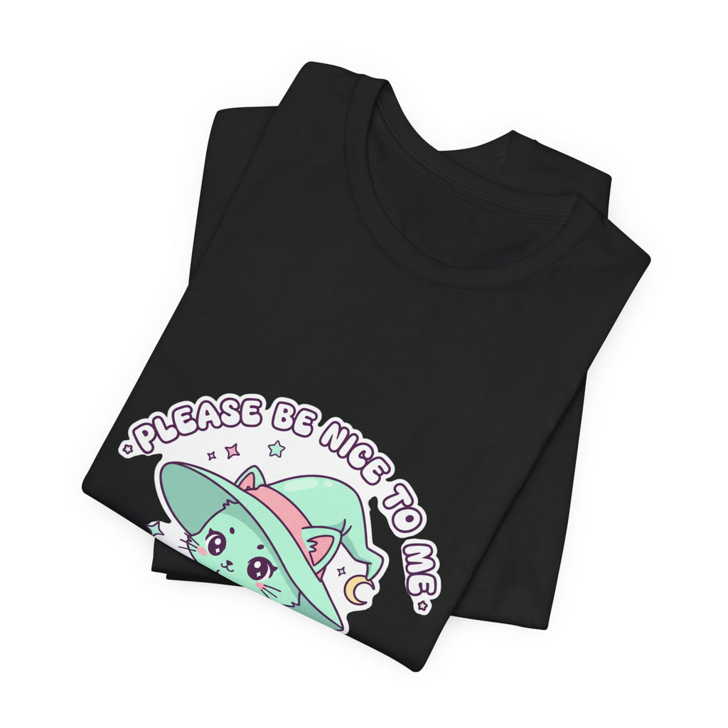 Please Be Nice To Me Tee | cute menacing shirt, kawaii threat