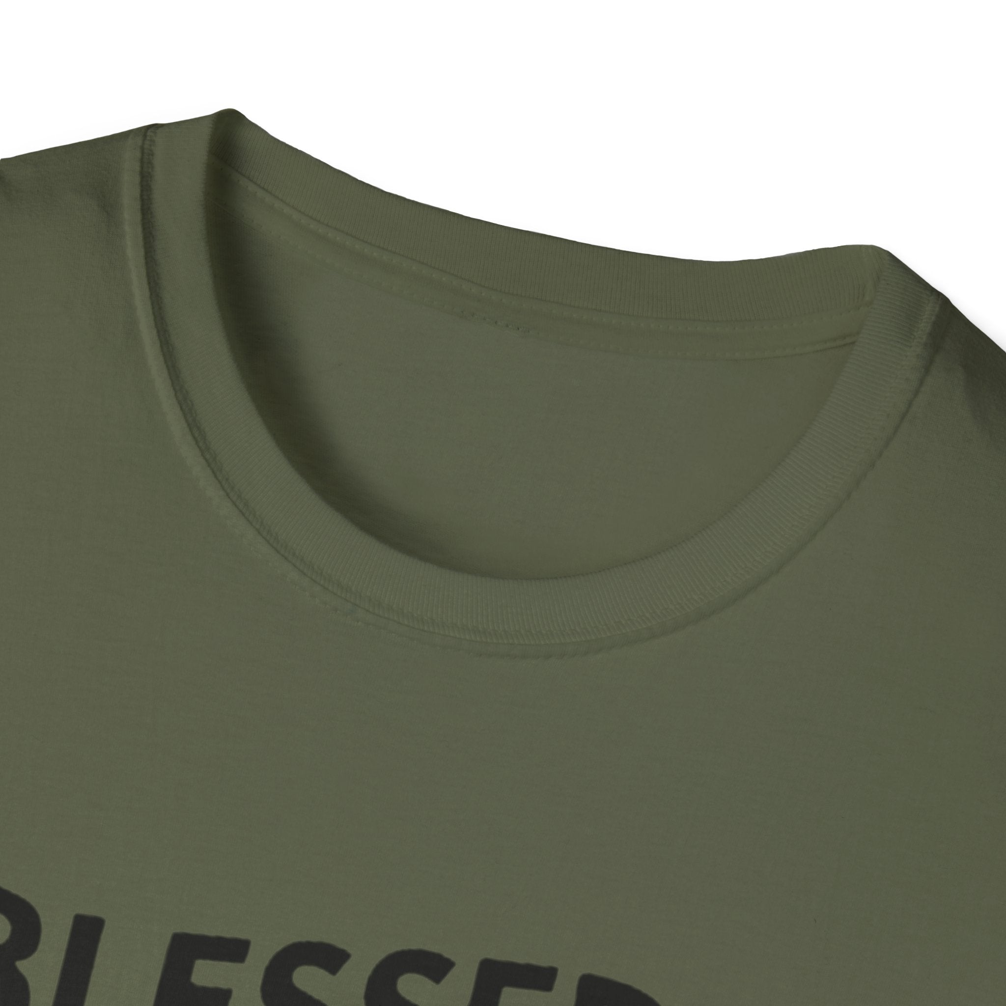 Jesus Blessed by God Faith T-Shirt — "Blessed by God, Loved by Jesus, Led by the Spirit" Christian Tee