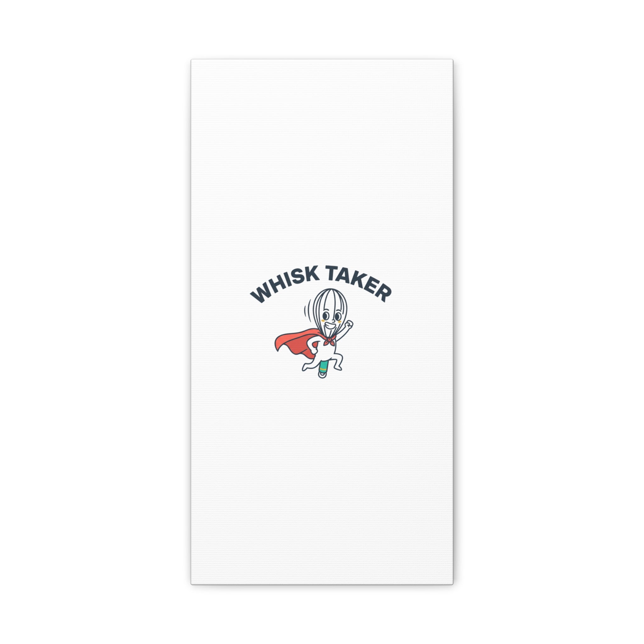 Whisk Taker Canvas, Stretched | Kitchen Pun Minimalism, cooking humor
