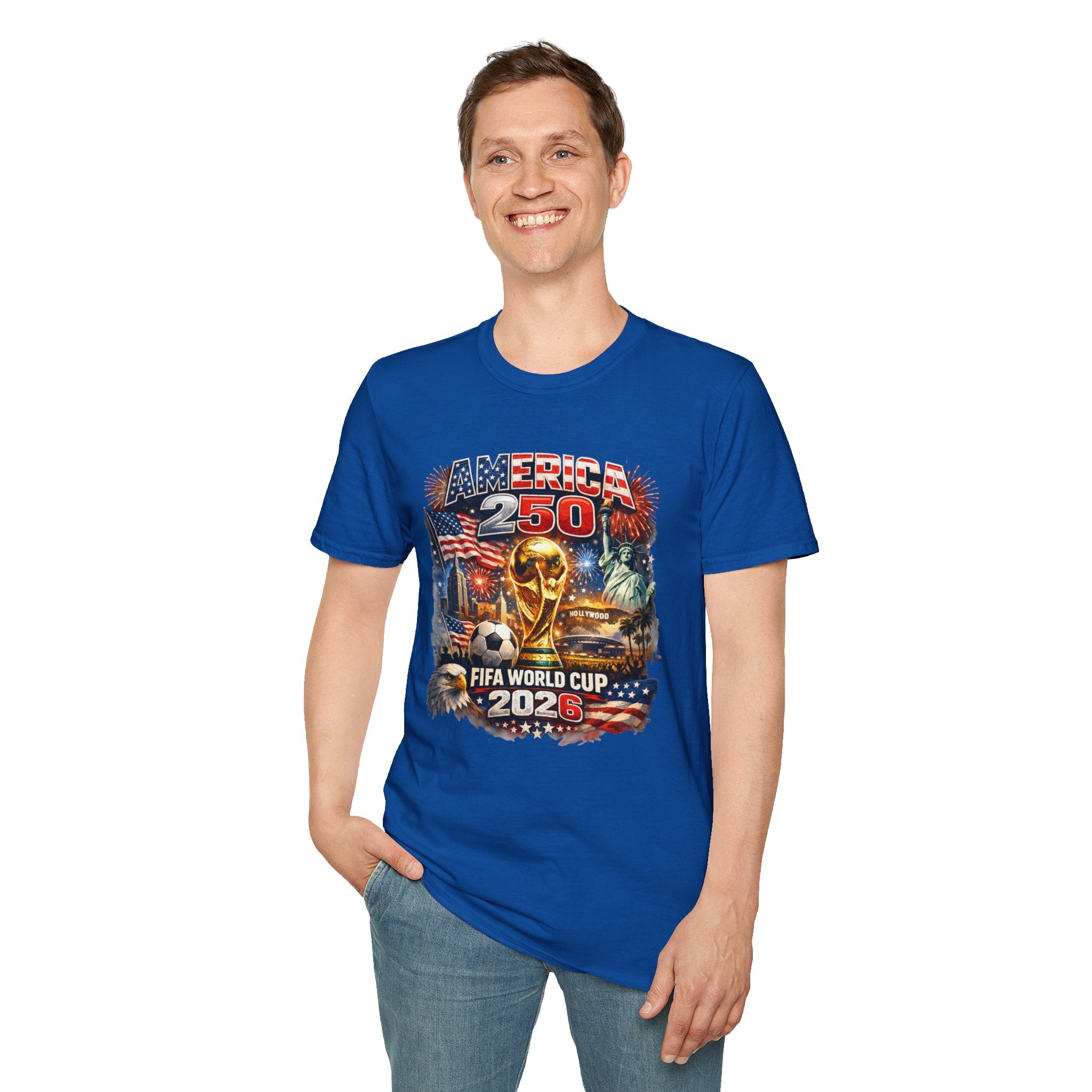 T-Shirt FIFA — America 250 World Cup 2026 Patriotic Soccer Celebration