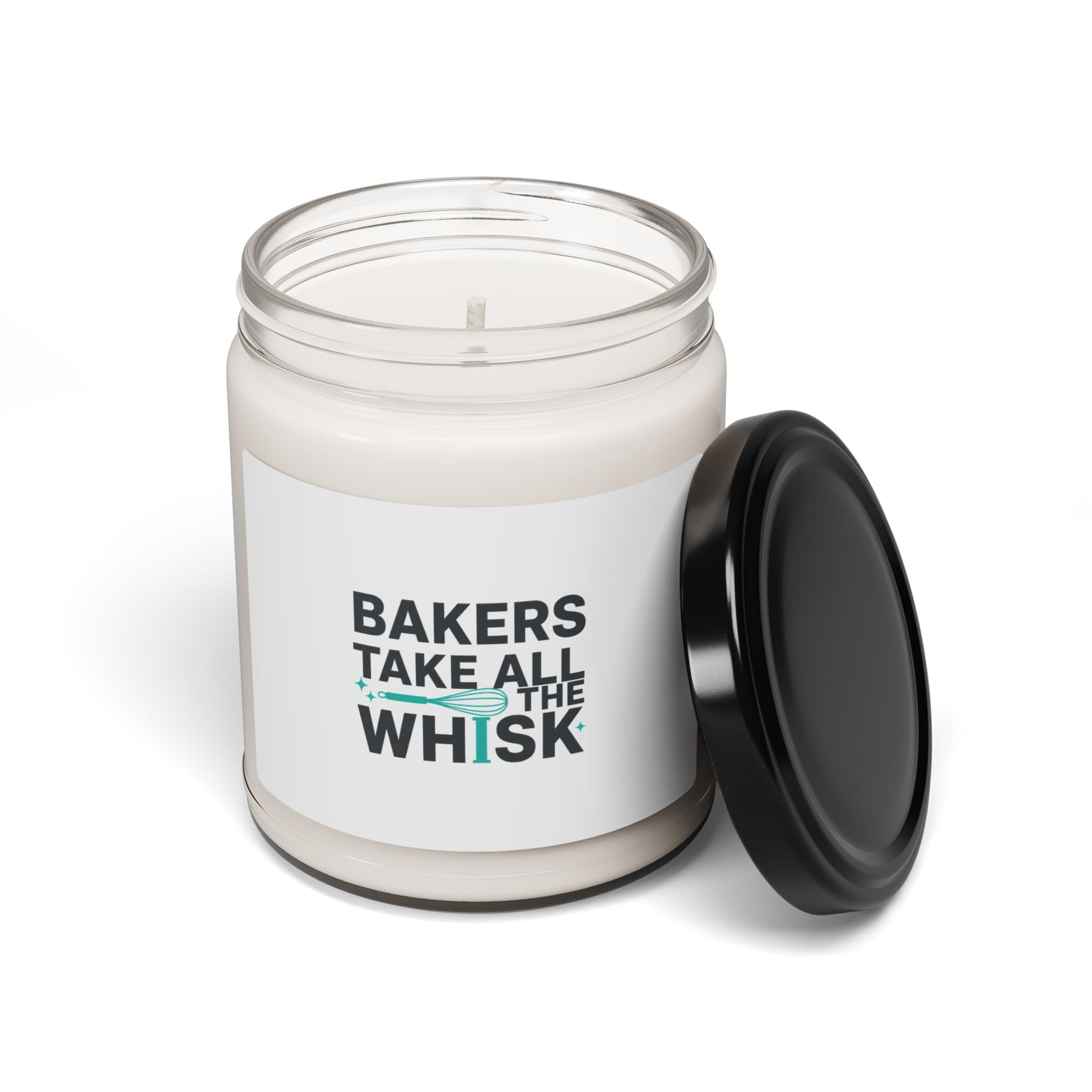 Bakers Take All The Whisk Candle | Kitchen Pun Minimalism
