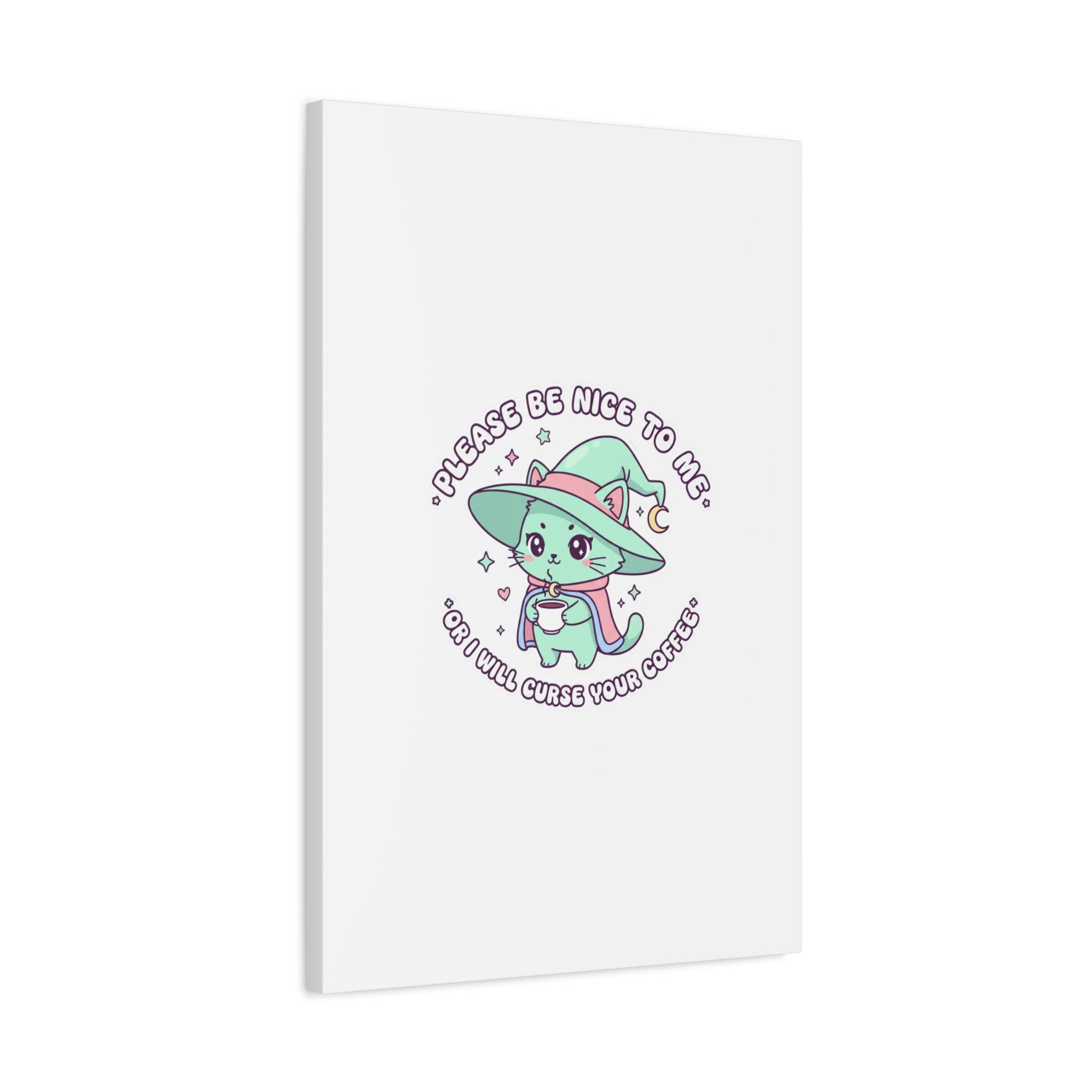 Please Be Nice To Me Canvas | Soft Threat kawaii menacing art