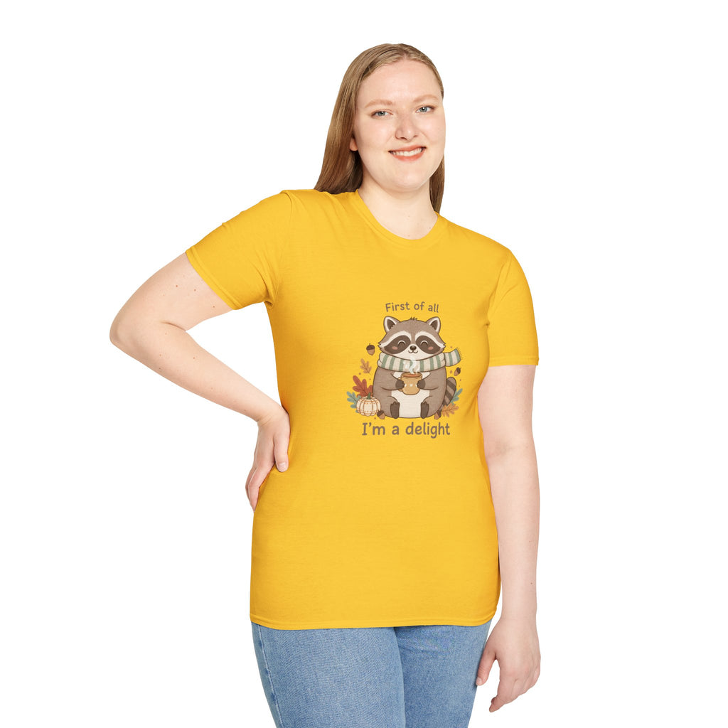 Cozy Raccoon Autumn Shirt | I'm a delight tee