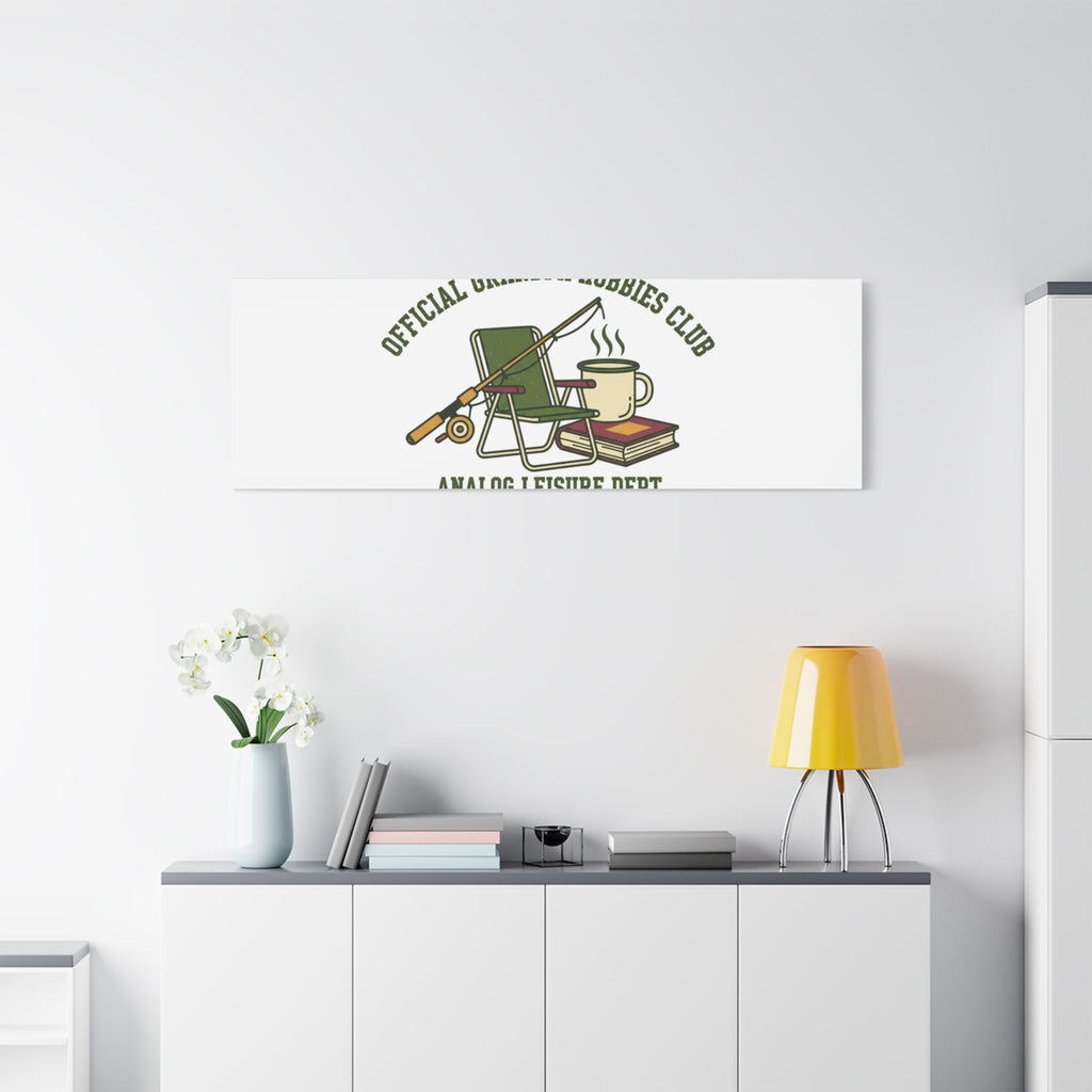 Analog Leisure Dept. Fishing Graphic Canvas | Grandpa Core, Retro Wildlife