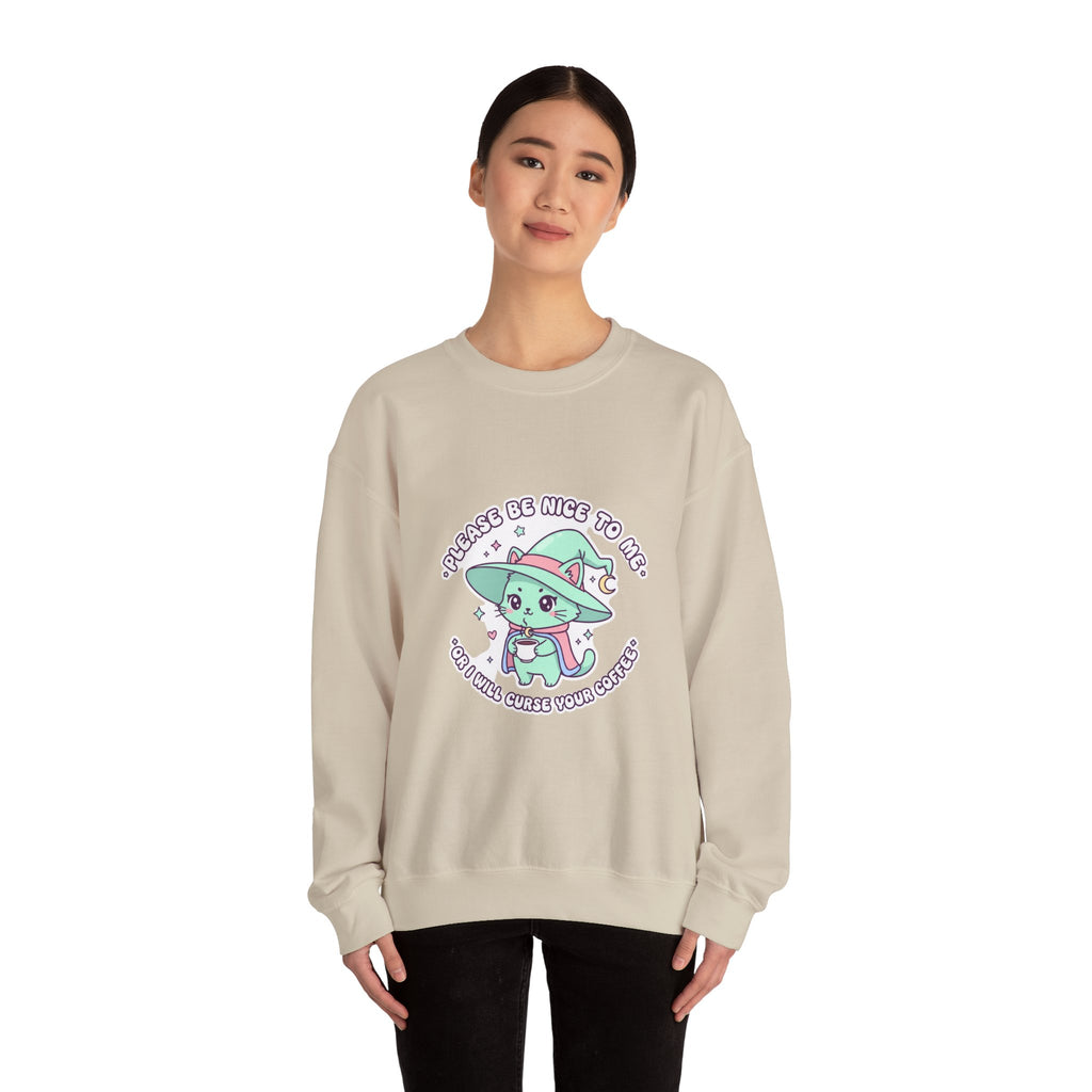 Please Be Nice To Me Sweatshirt | Soft Threat kawaii menacing pastel