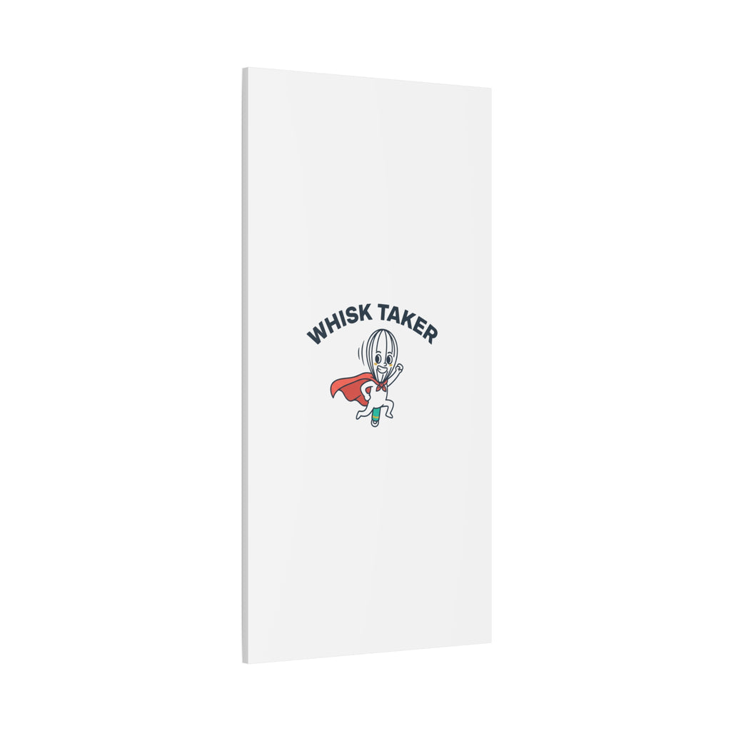 Whisk Taker Canvas, Stretched | Kitchen Pun Minimalism, cooking humor