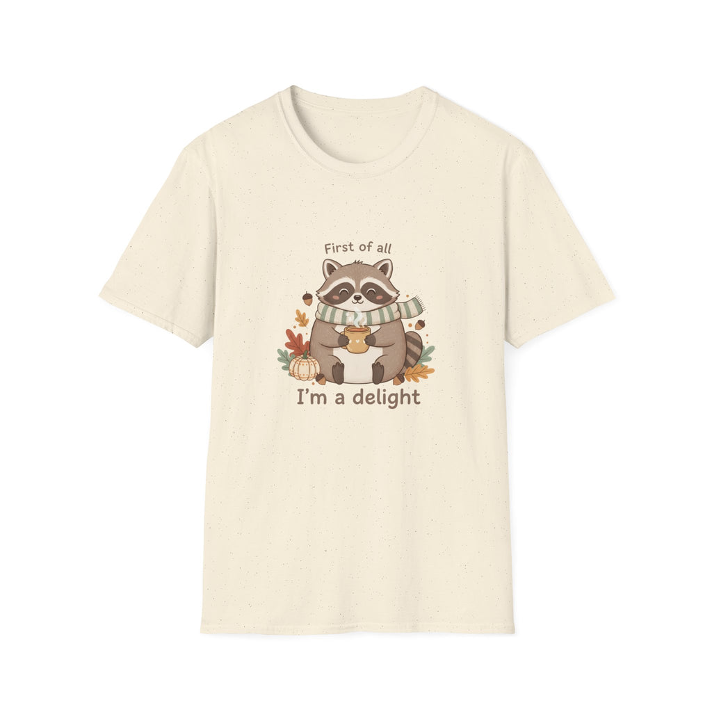 Cozy Raccoon Autumn Shirt | I'm a delight tee