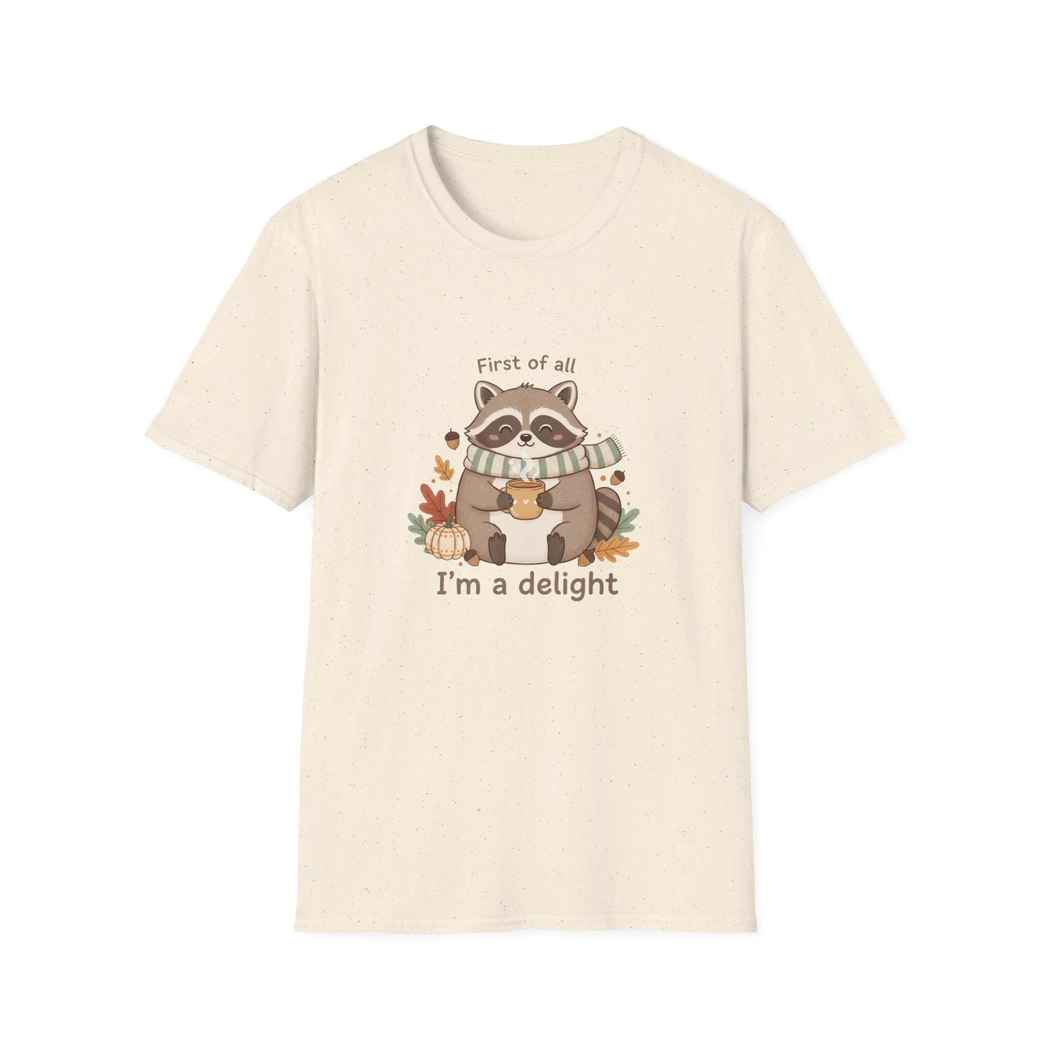 Cozy Raccoon Autumn Shirt | I'm a delight tee